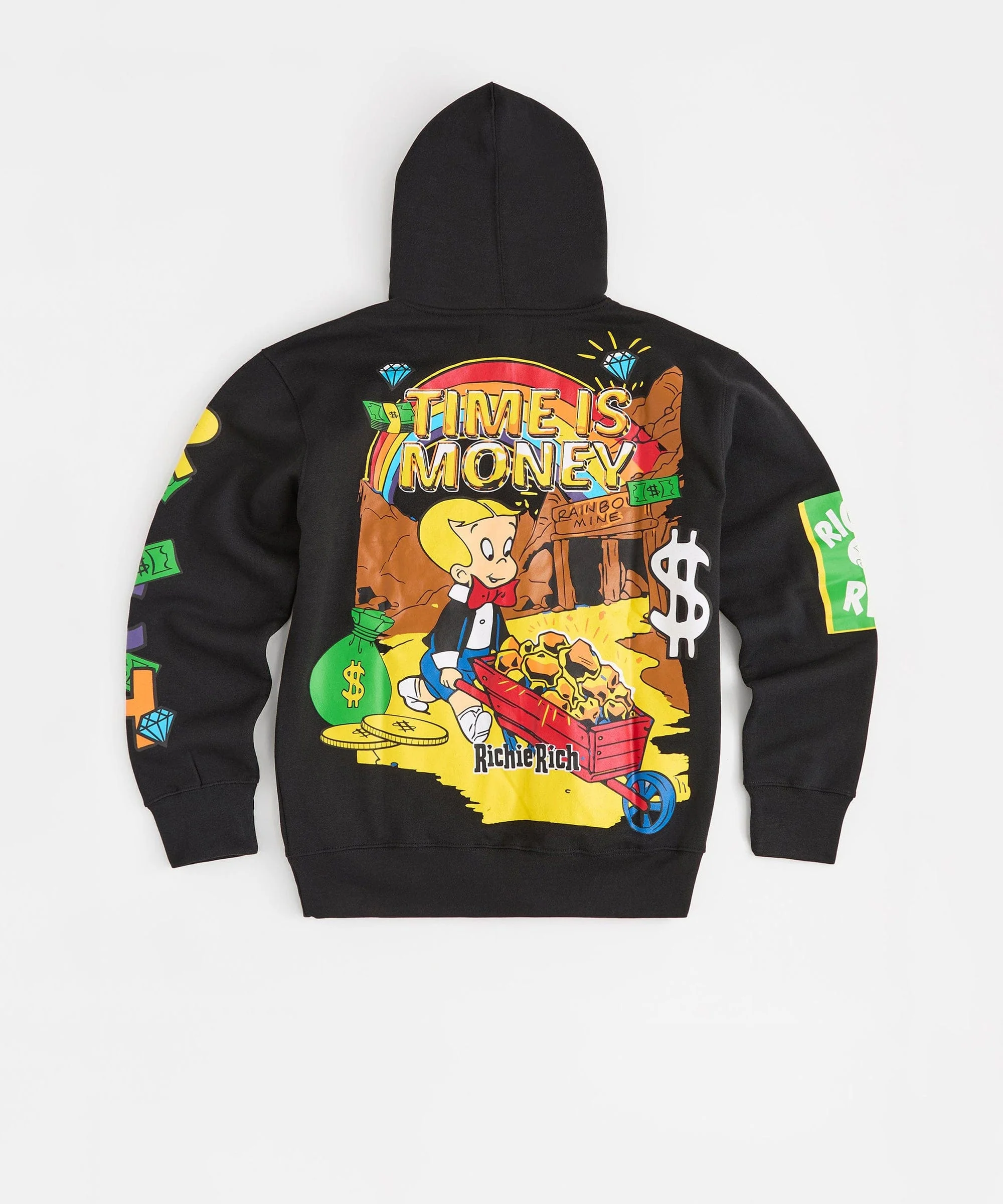 Richie Rich Time Is Money Hoodie - Black - Image 3