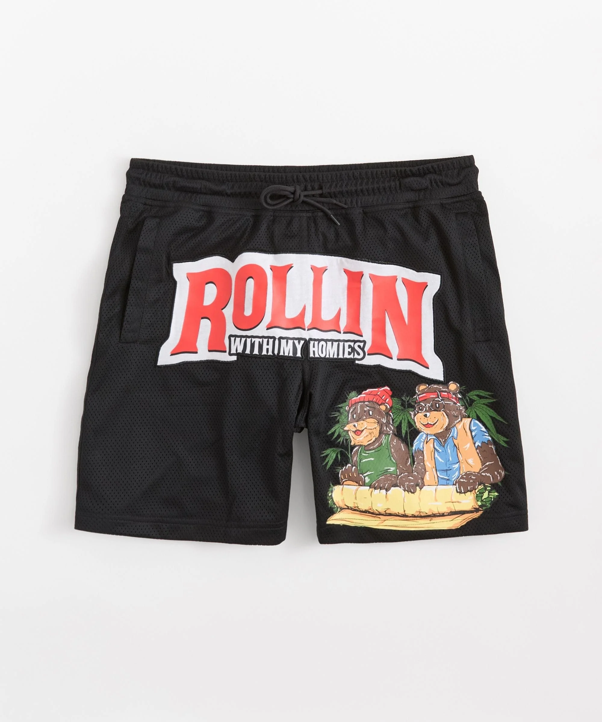 Cheech & Chong Rollin Homies Mesh Short - Black - Image 2