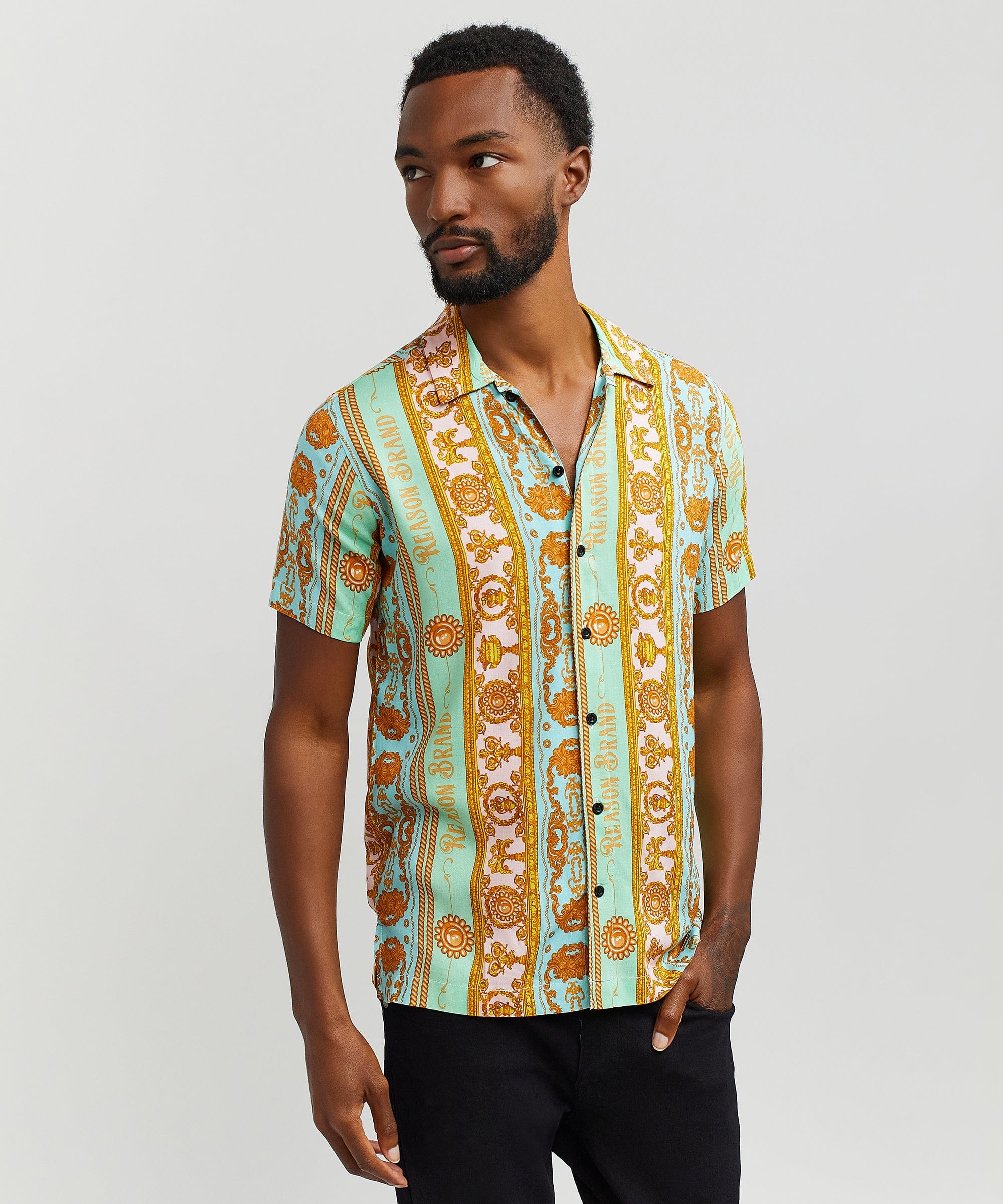 Royal Chain Short Sleeve Shirt - Image 6
