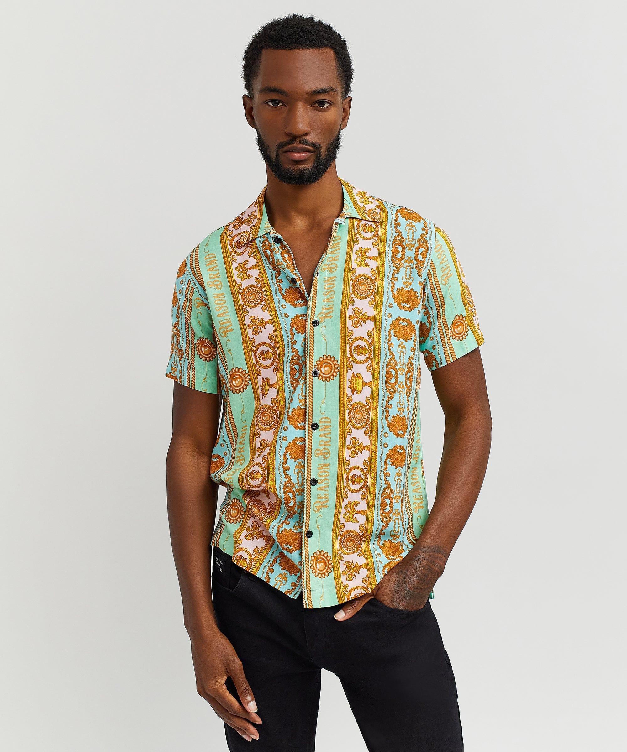 Royal Chain Short Sleeve Shirt - Image 8