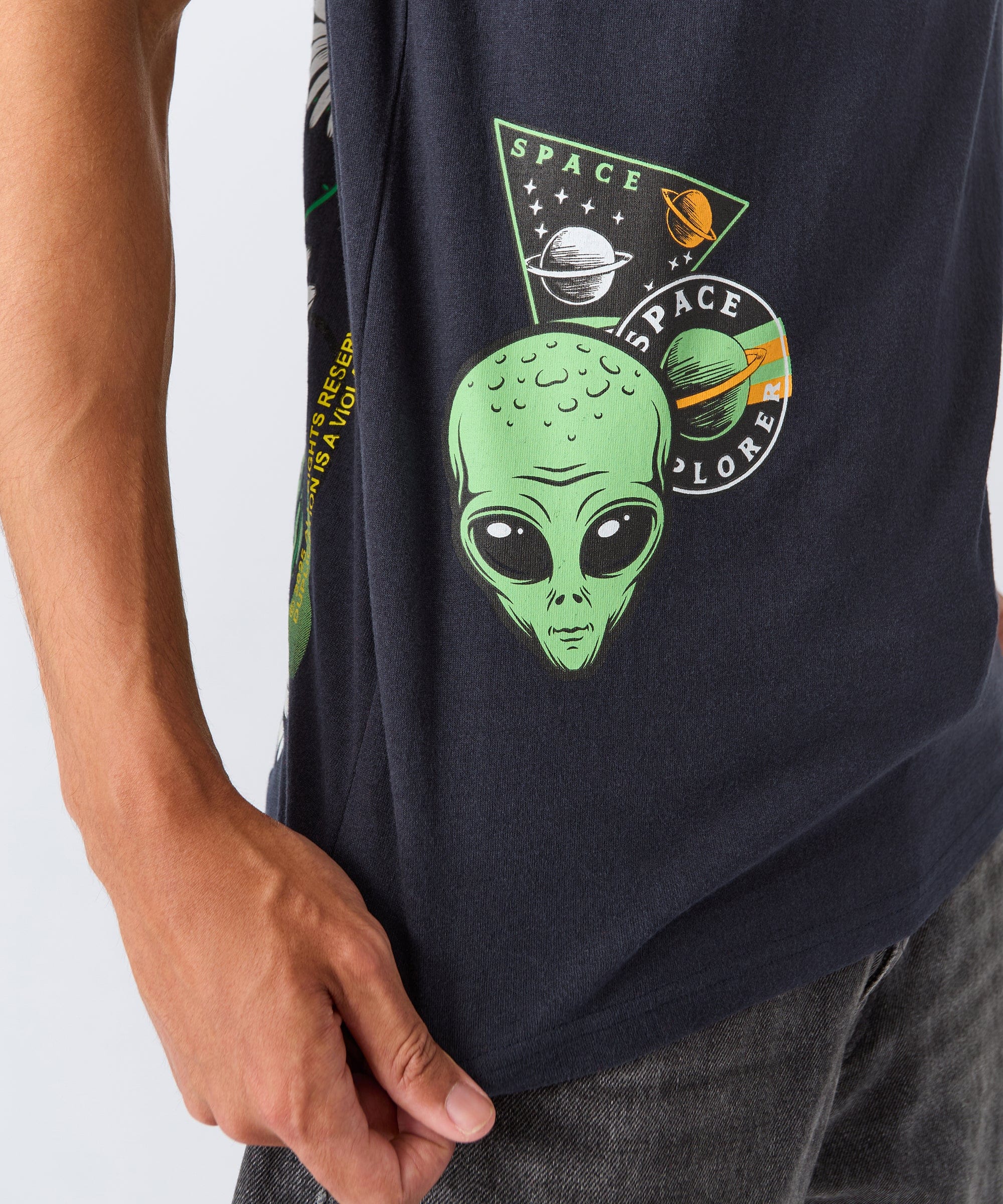 Stack Cash Short Sleeve Tee - Grey - Image 4