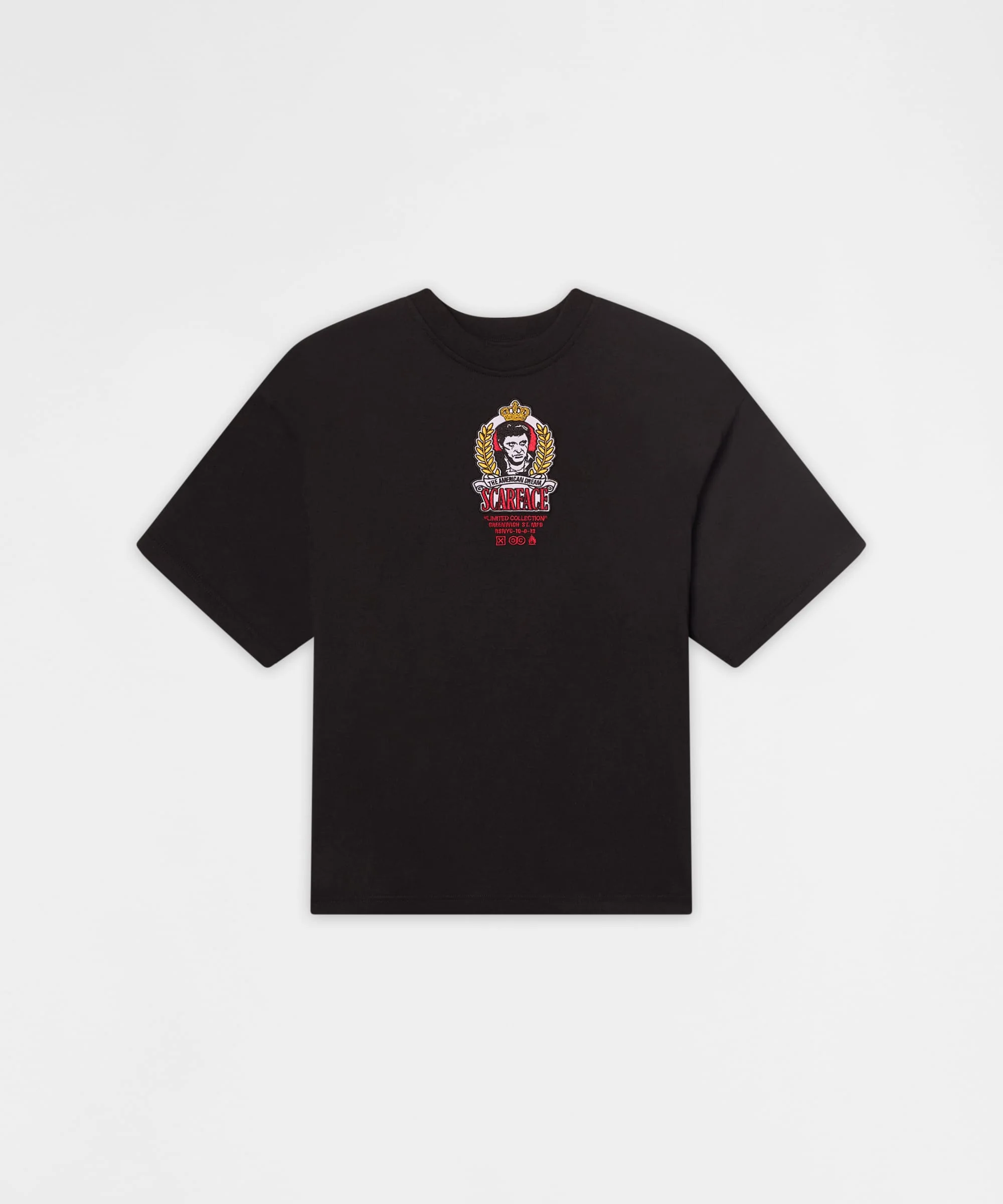 Scarface Chico Back Print Short Sleeve Tee - Black - Image 2