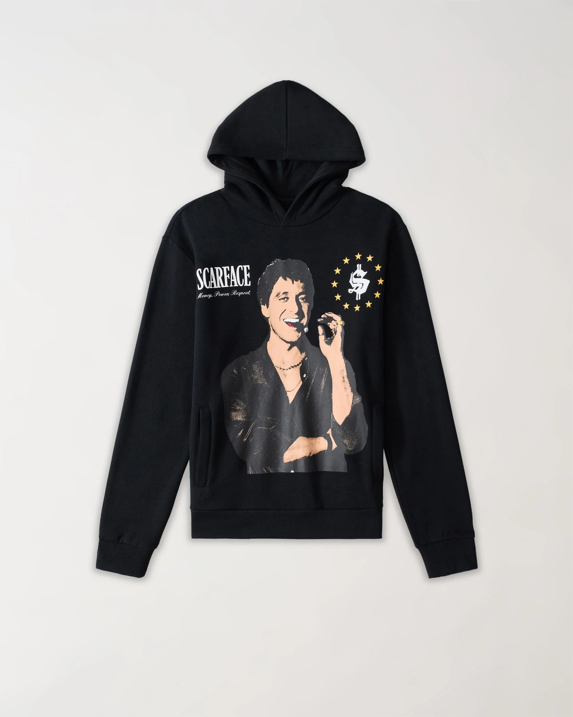 Scarface Distressed Hoodie - Black