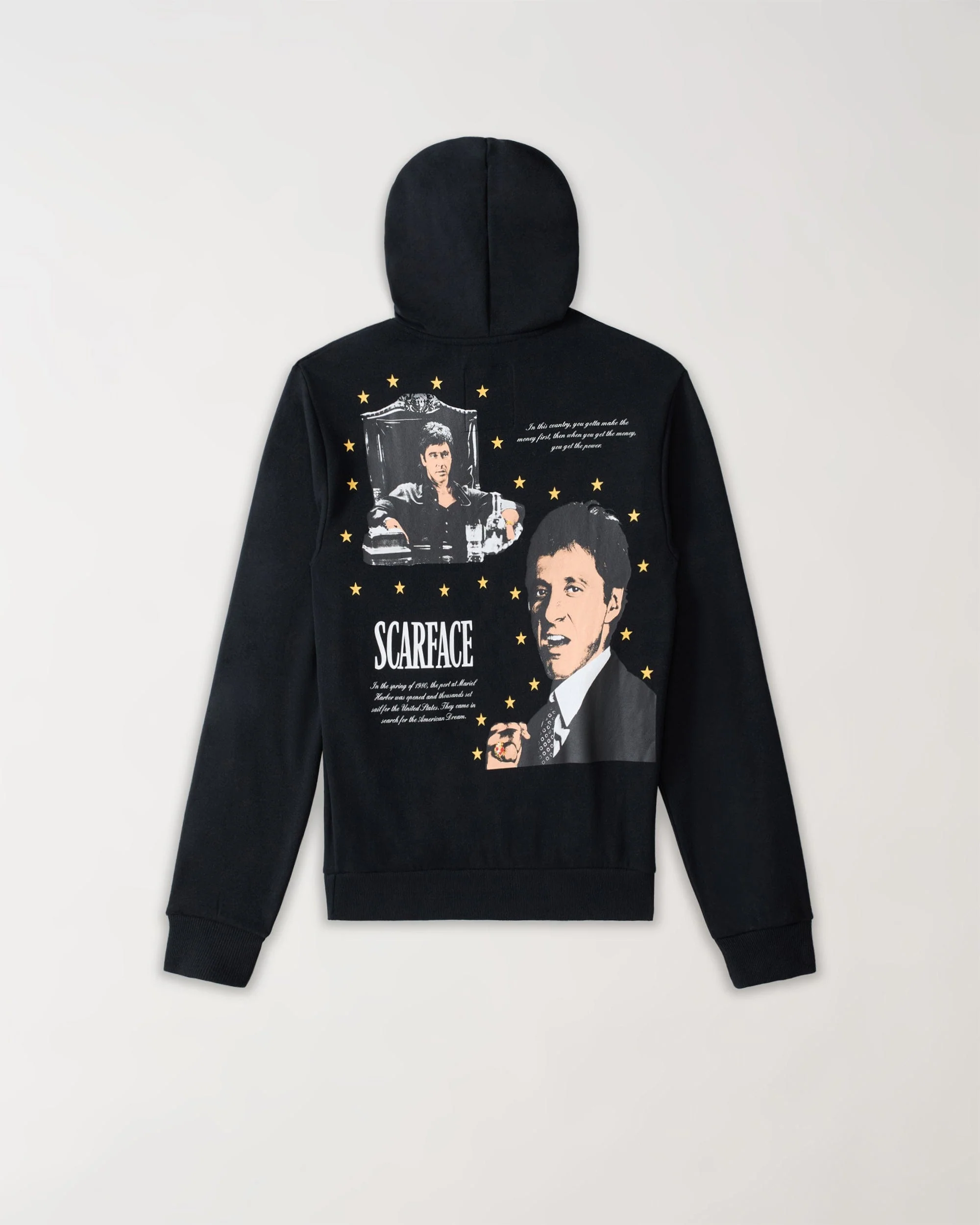 Scarface Distressed Hoodie - Black - Image 4