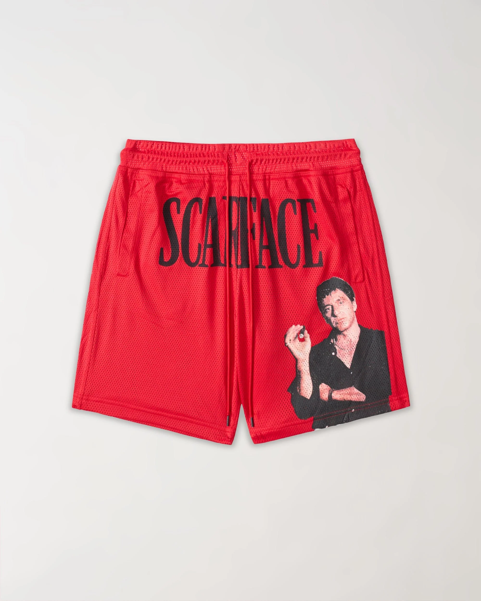 Scarface Old English Mesh Short - Red