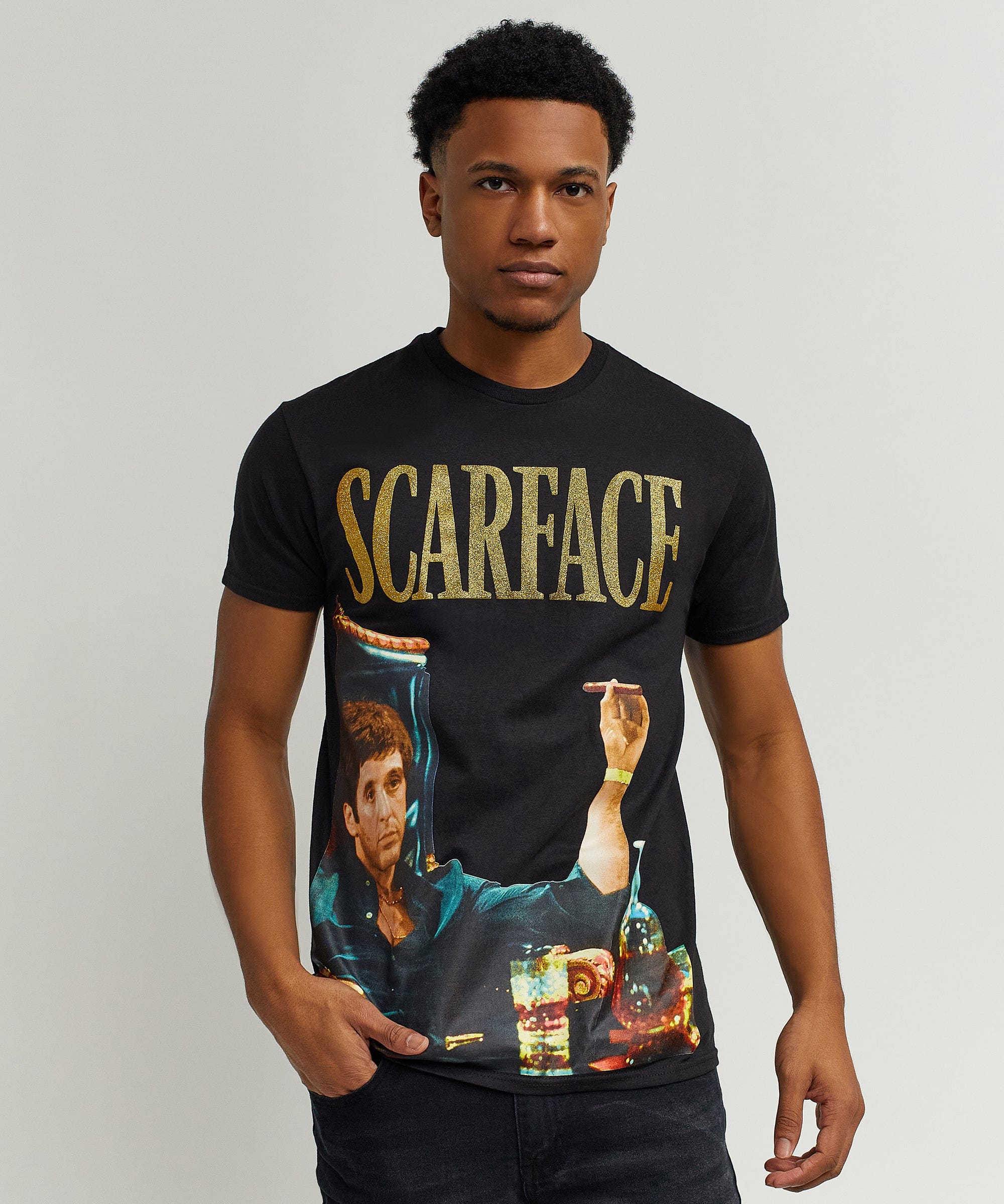 Scarface™ Photo Print Money Tee - Black - Image 3