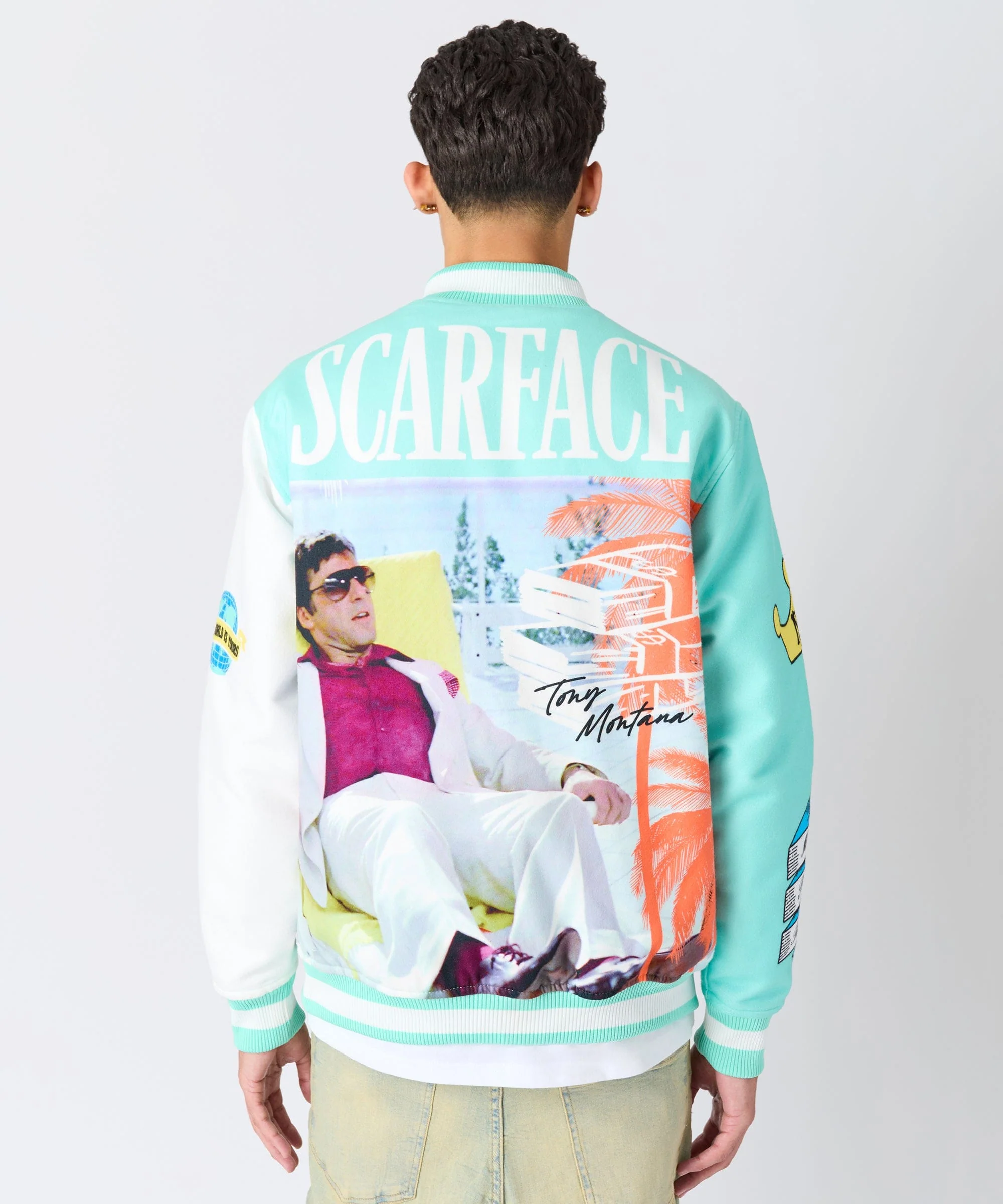 Scarface Retro Varsity Jacket - Multi - Image 7