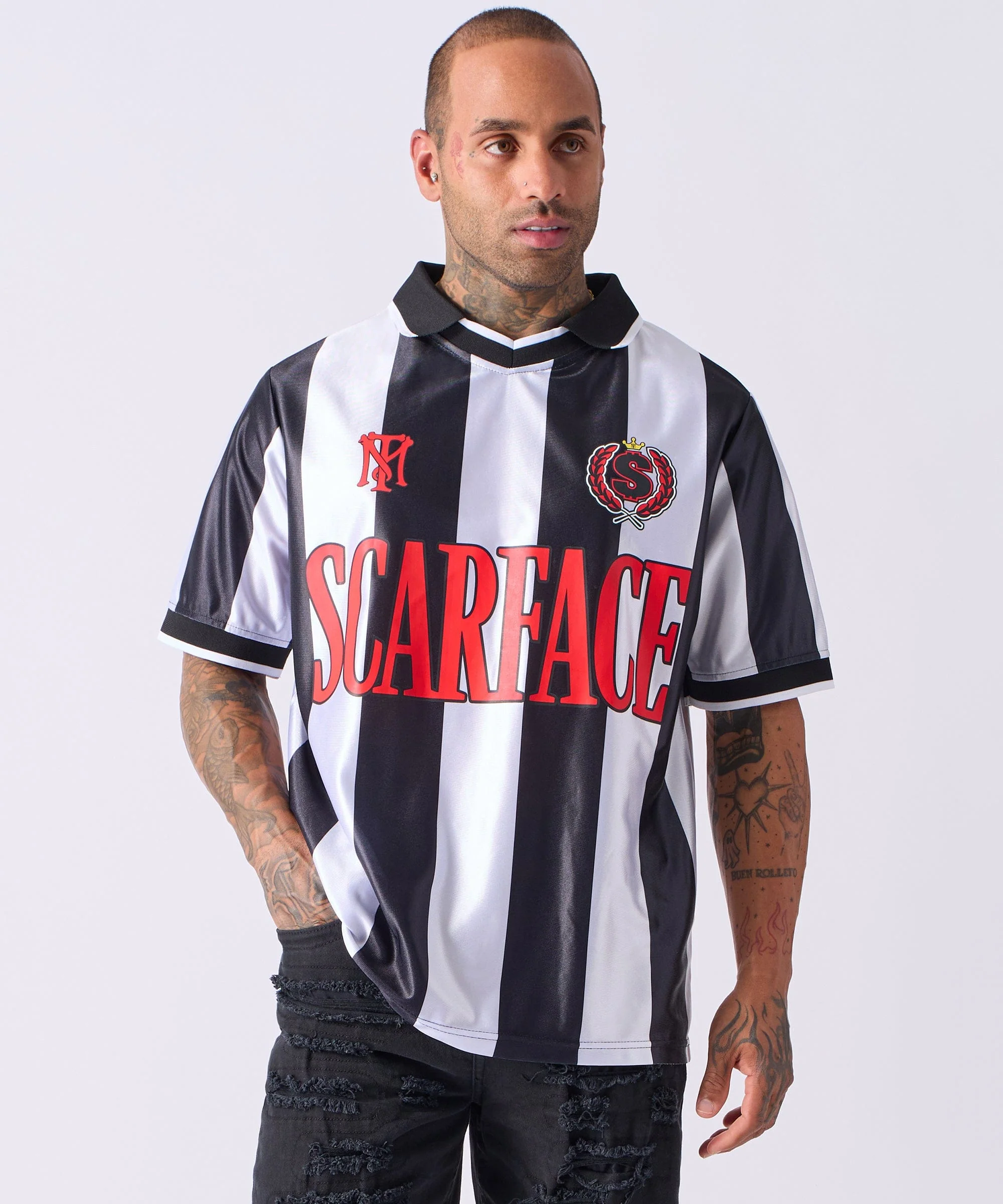 Scarface Soccer Jersey - Black&White - Image 5