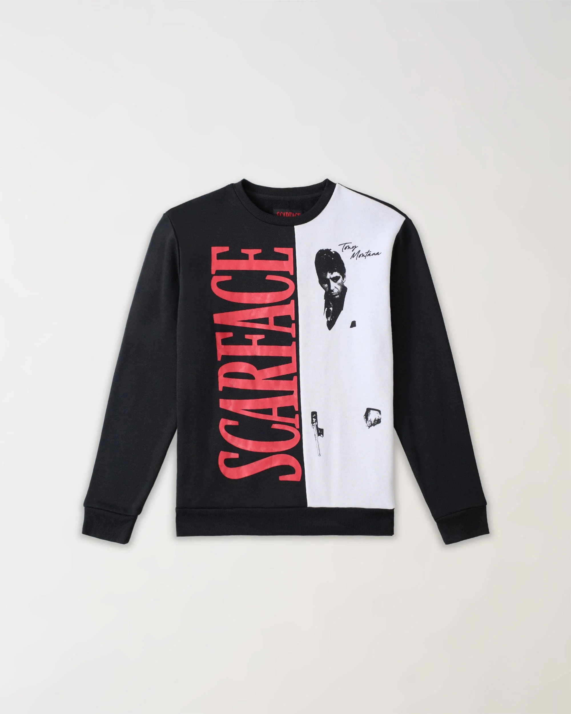 Scarface Split Long Sleeve Tee - Black