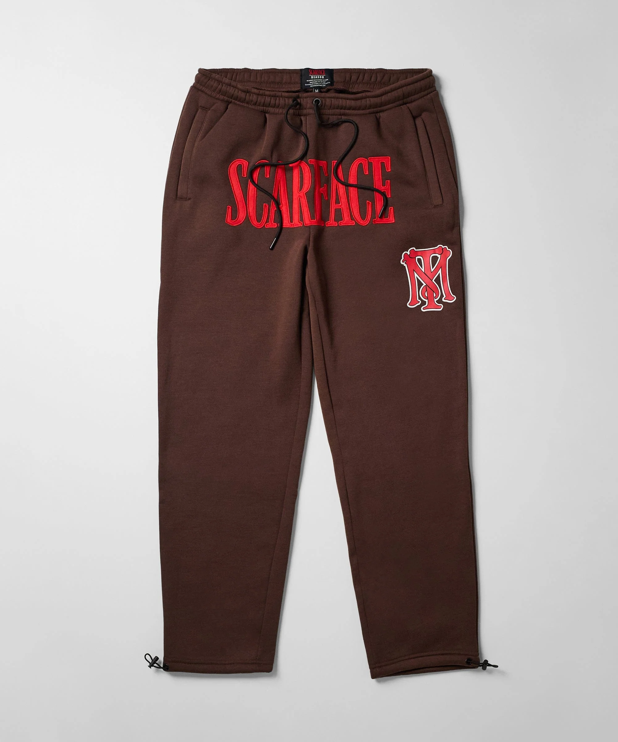 Scarface White Suit Embroidered Sweats - Brown - Image 3