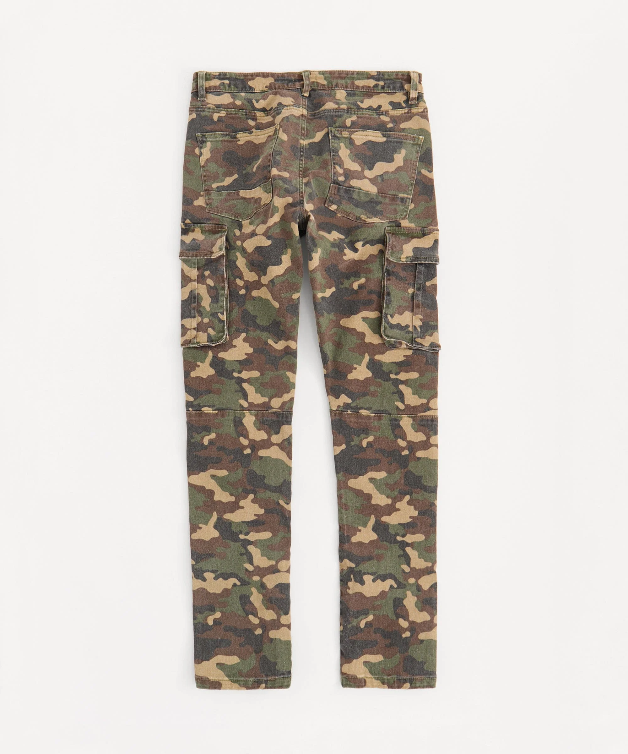Cargo Fit Denim Pants - Camo - Image 3