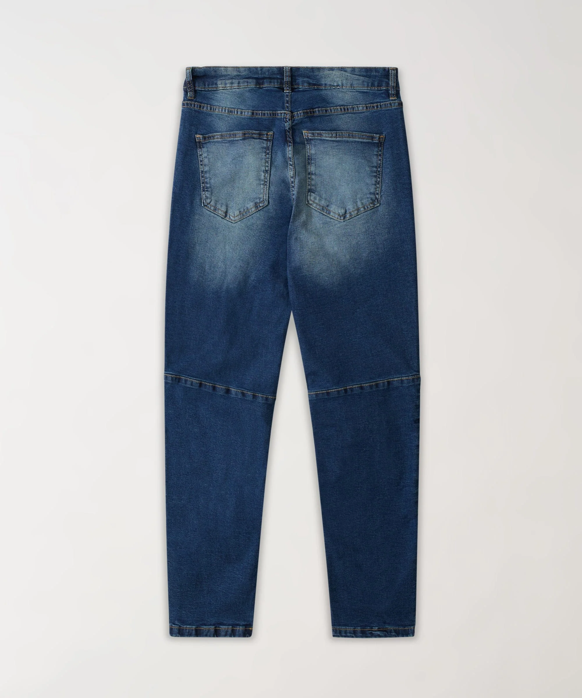 Rip And Repair Dark Wash Denim Pants - Blue - Image 2