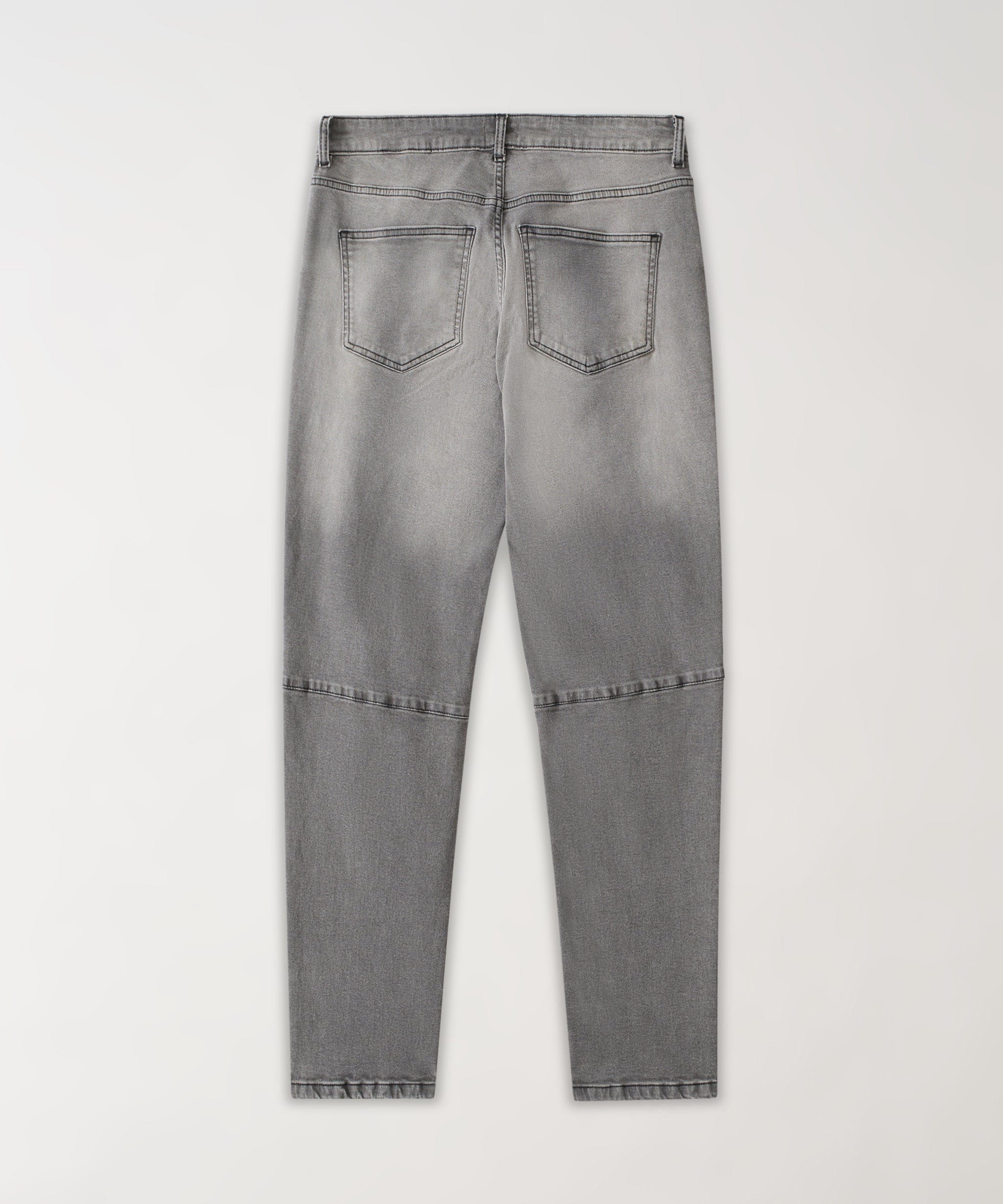 Ripped Knee Denim Jeans - Grey - Image 3