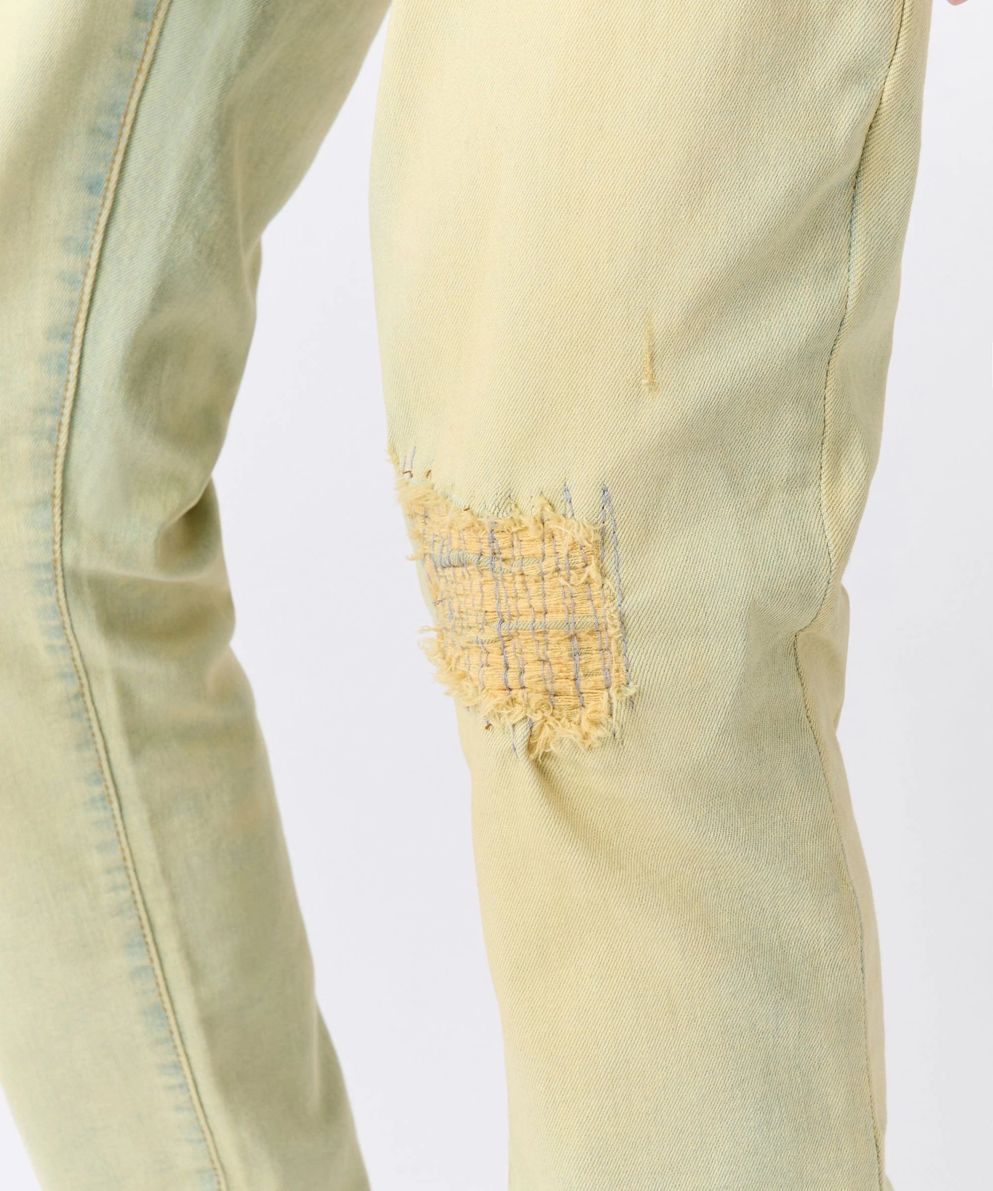 Rip and Repair Denim Jeans - Light Blue - Image 2