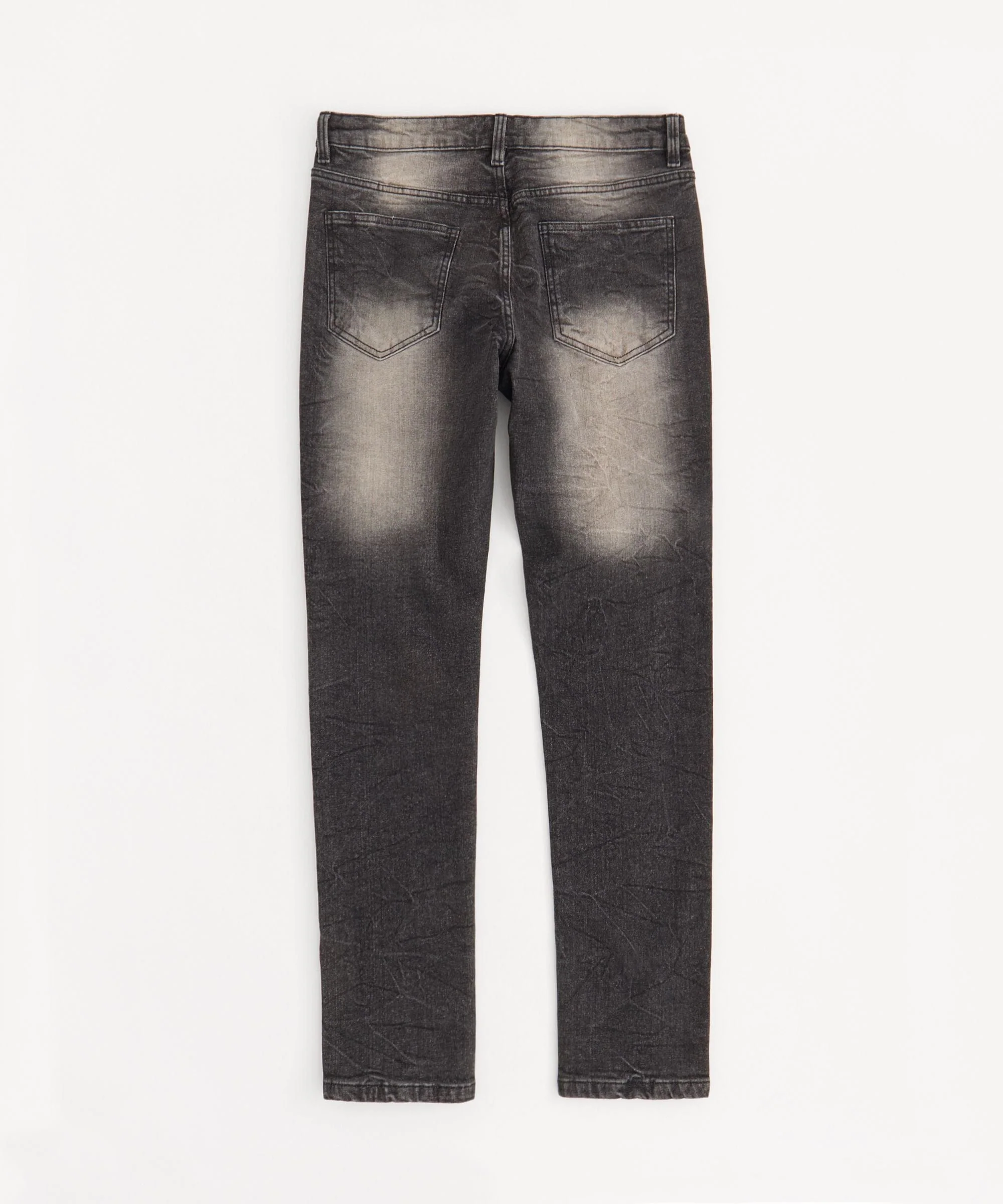 Smokey Distressed Denim Jeans - Grey - Image 3