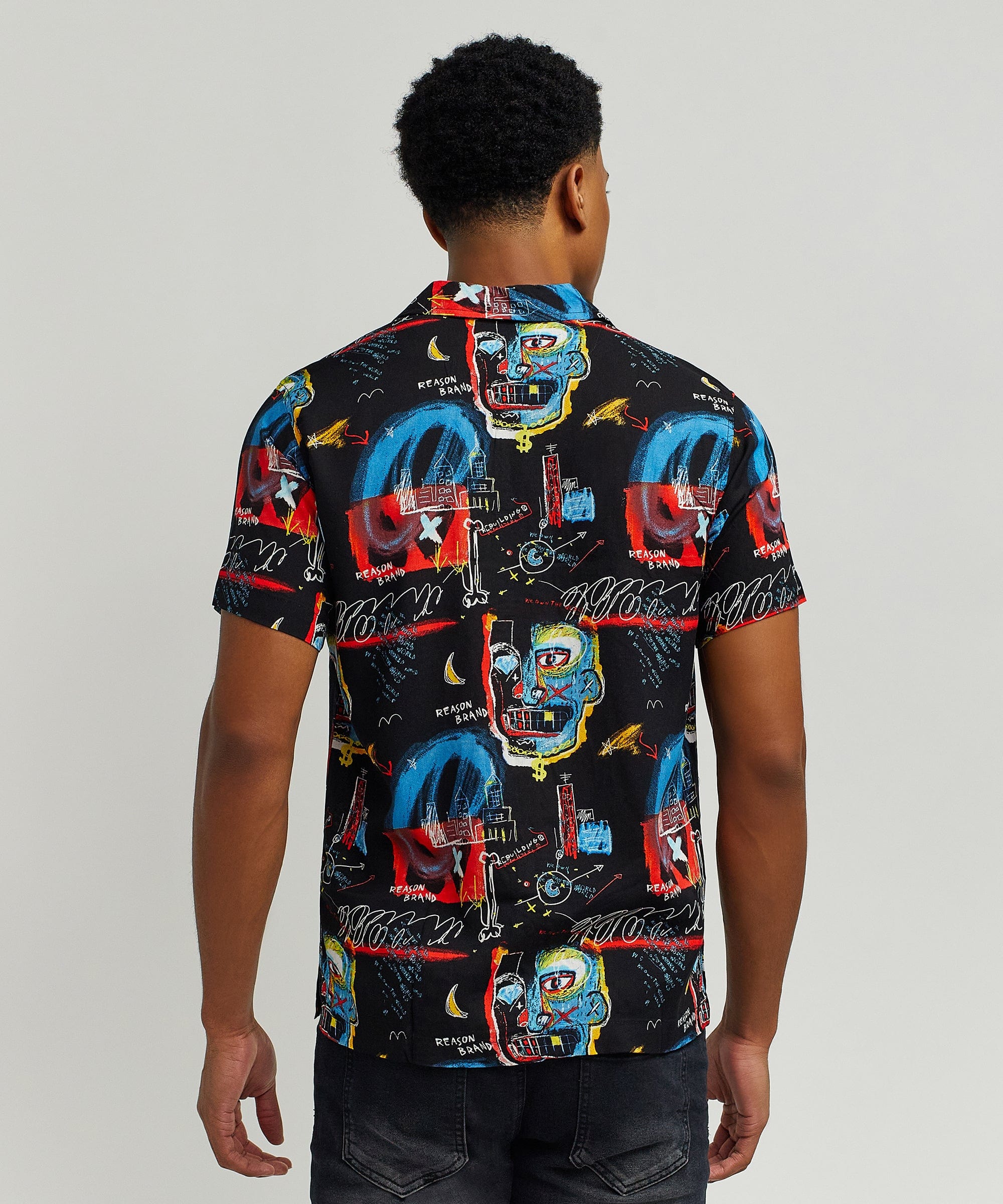 Street Art Allover Print Short Sleeve Shirt - Image 6