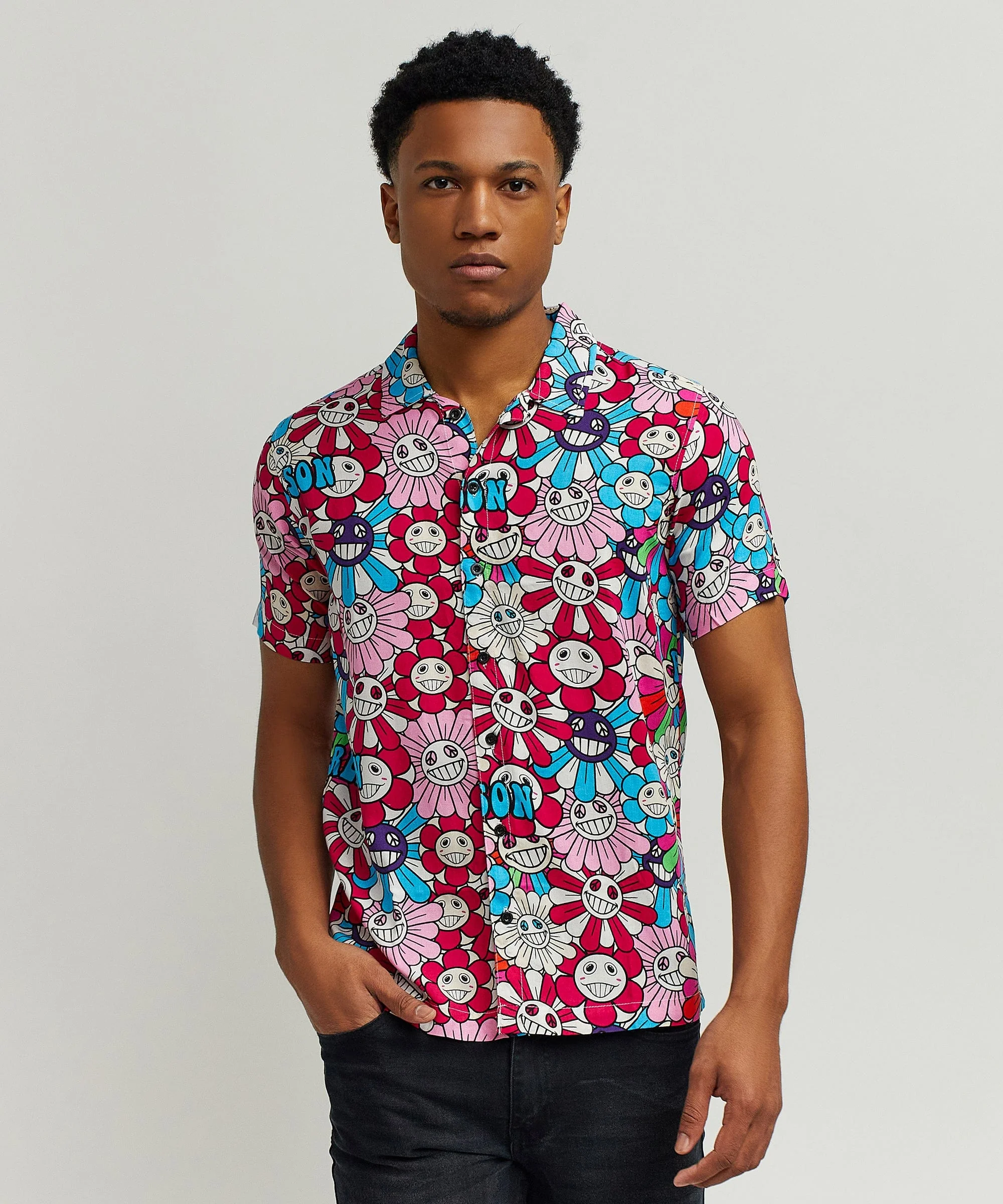 Sunflower Allover Print Short Sleeve Shirt - Image 2