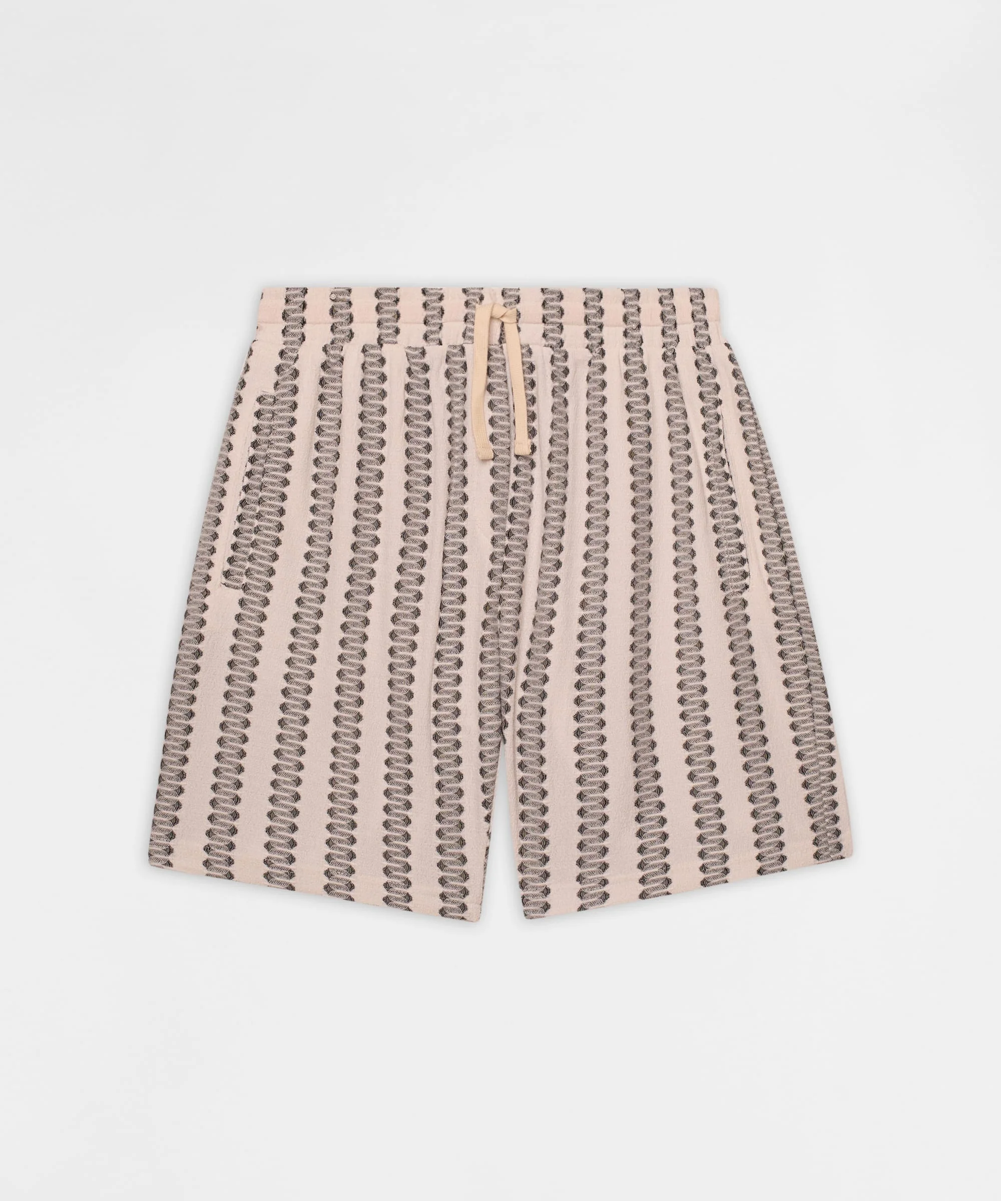 Textured Short - Grey White