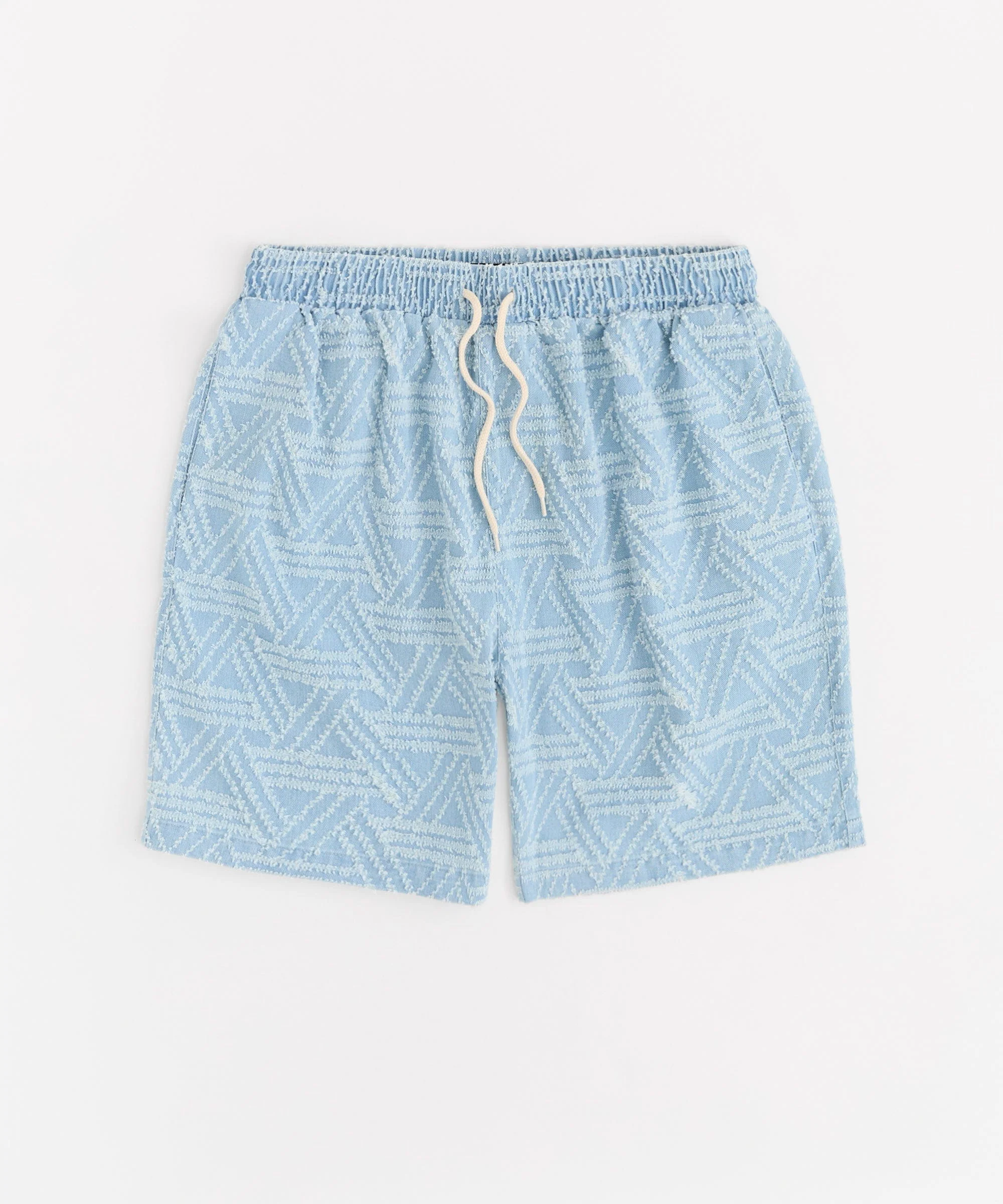 Textured Short - Light Blue
