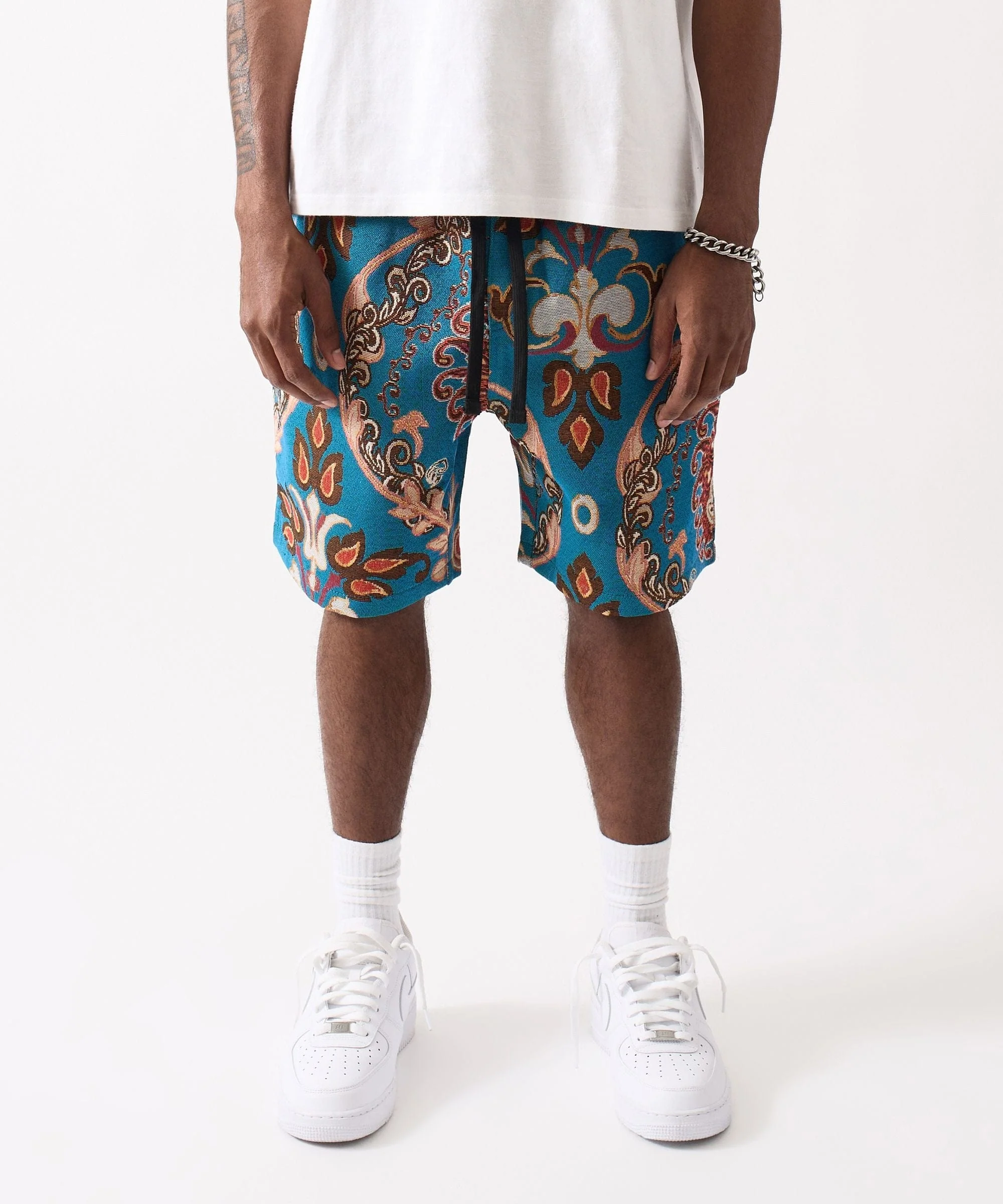 Textured Short - Medium Blue