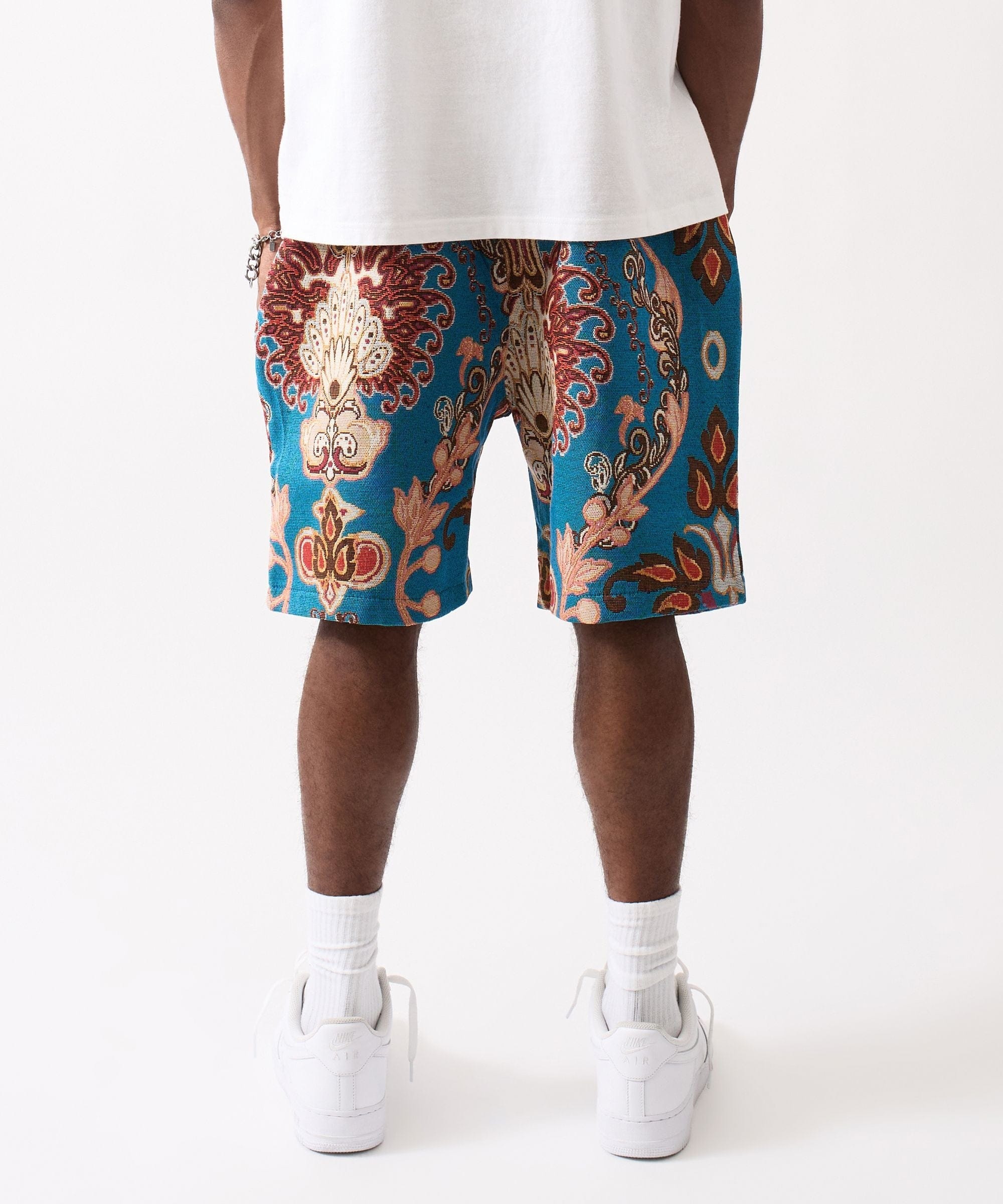 Textured Short - Medium Blue - Image 4