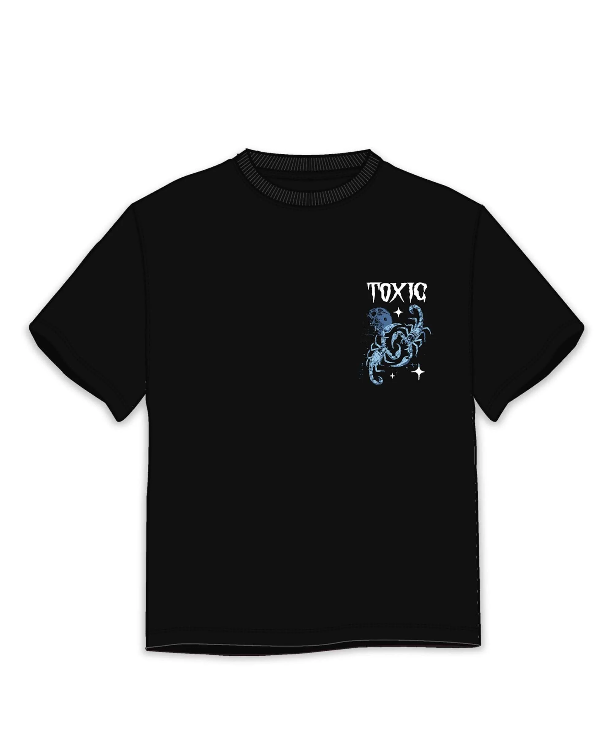 Toxic Embroidered Short Sleeve Tee - Black - Image 2
