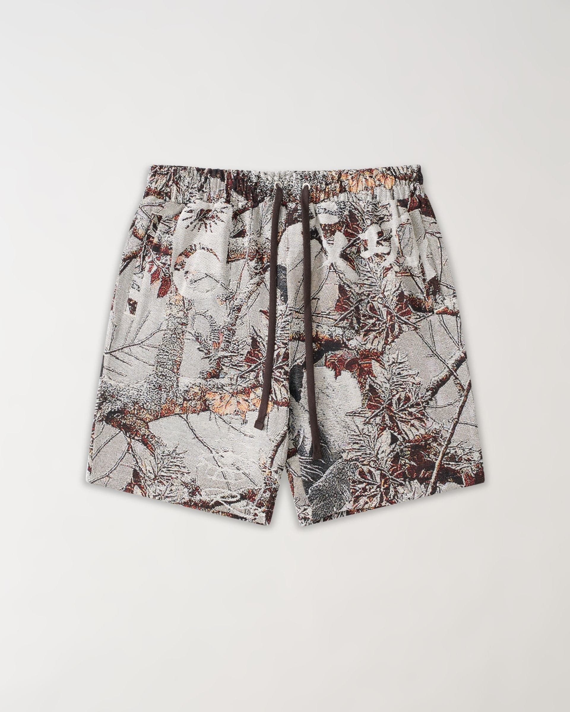 Tree Panther Woven Tapestry Leisure Short - Cream - Image 2