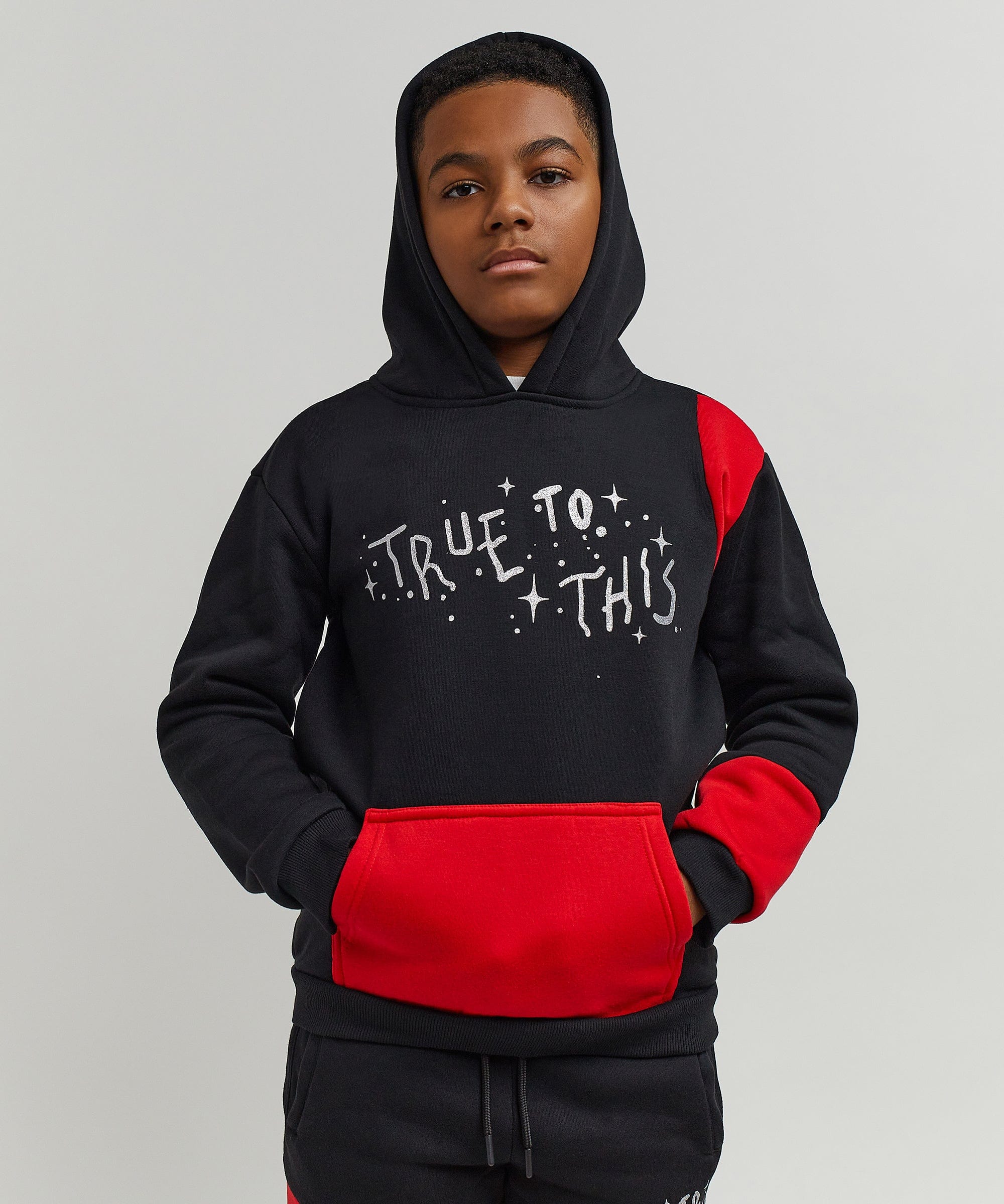 Kids True To This Back Print Hoodie - Image 12