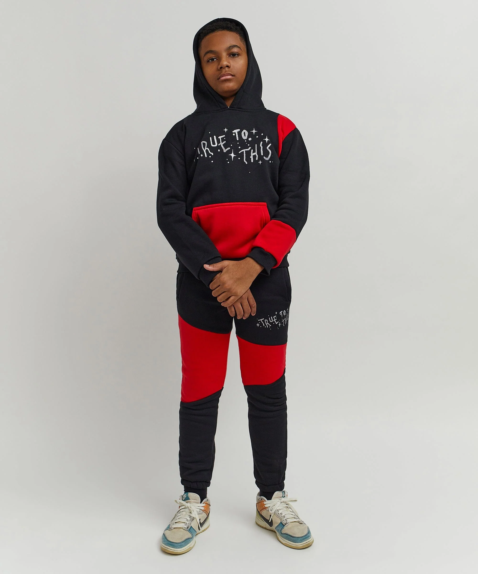 Kids True To This Back Print Hoodie - Image 15