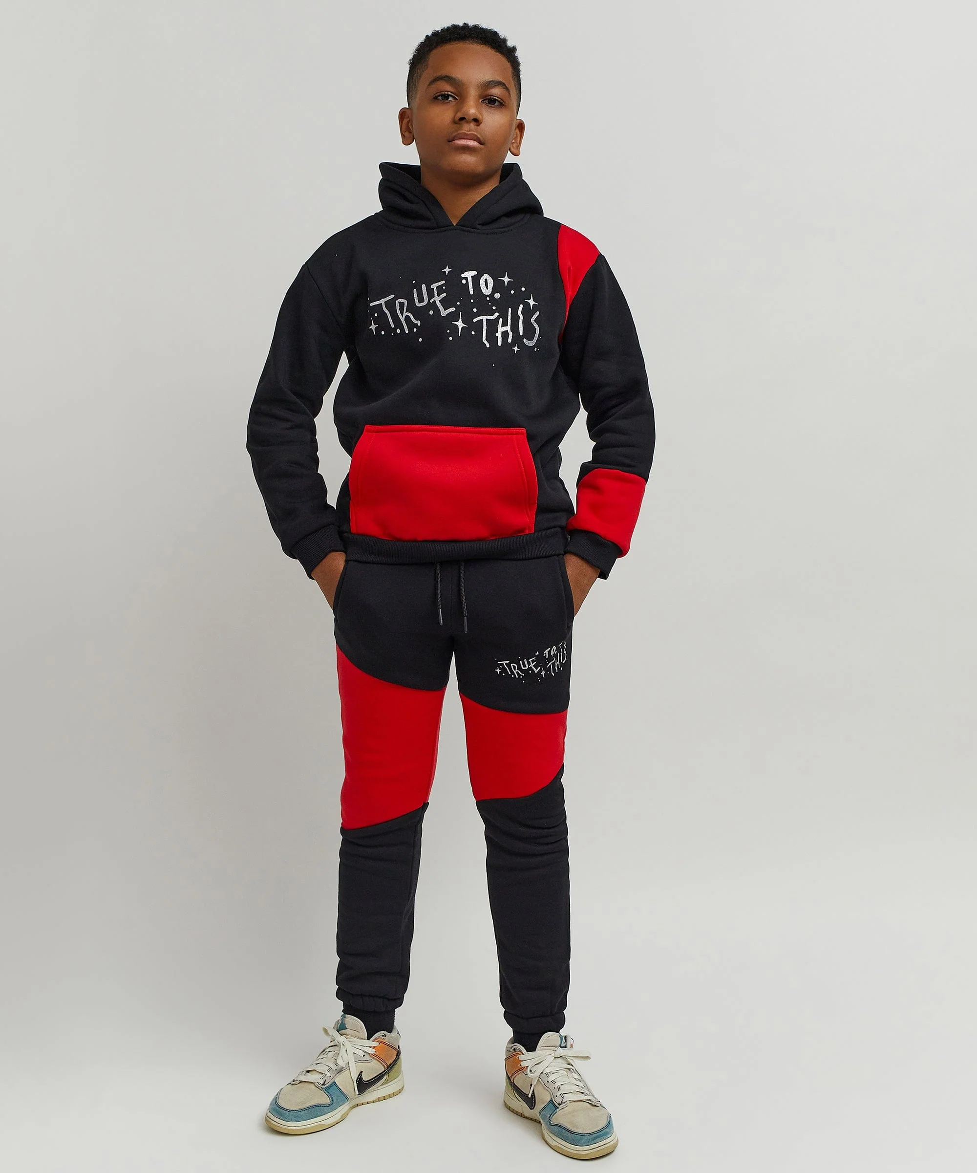 Kids True To This Back Print Hoodie - Image 21