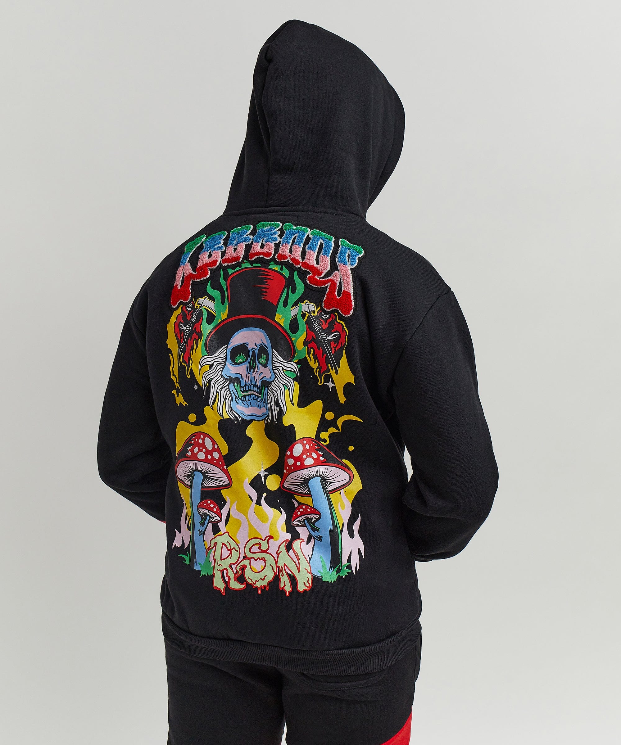 Kids True To This Back Print Hoodie - Image 5