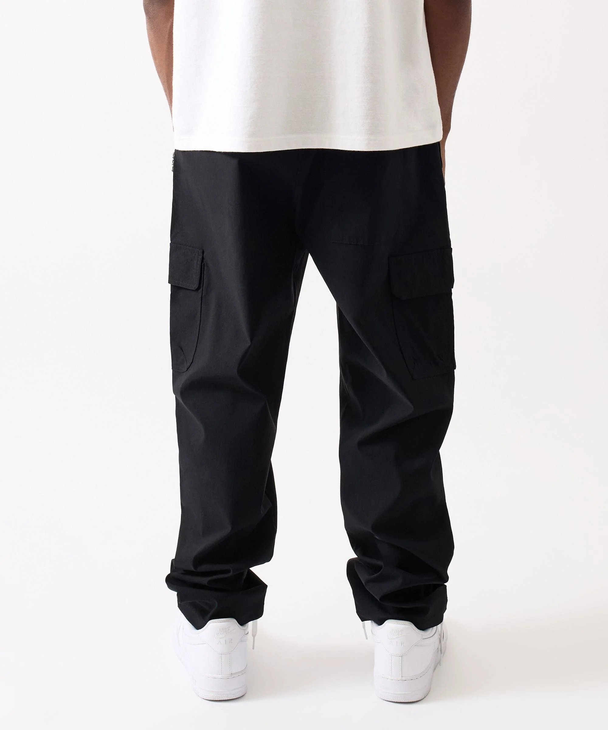 Utility Nylon Cargo Pants - Black - Image 2