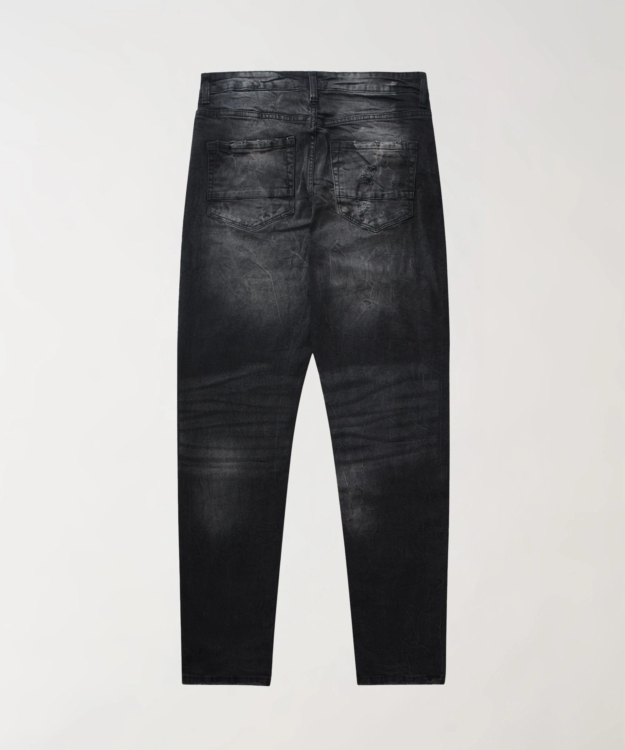 Washed Rip And Repair Denim Jeans - Black - Image 2