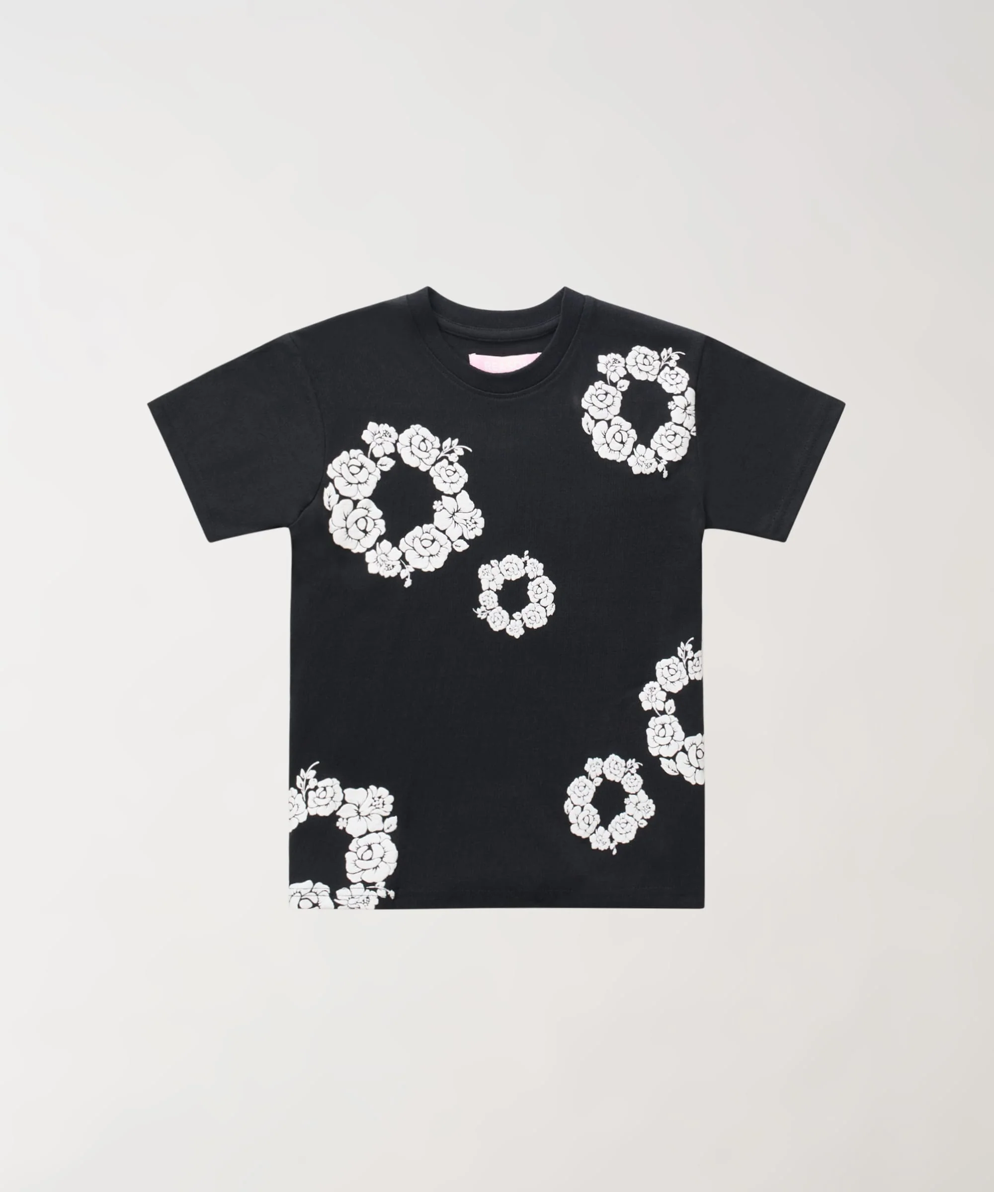 Women Rose Tee - Black