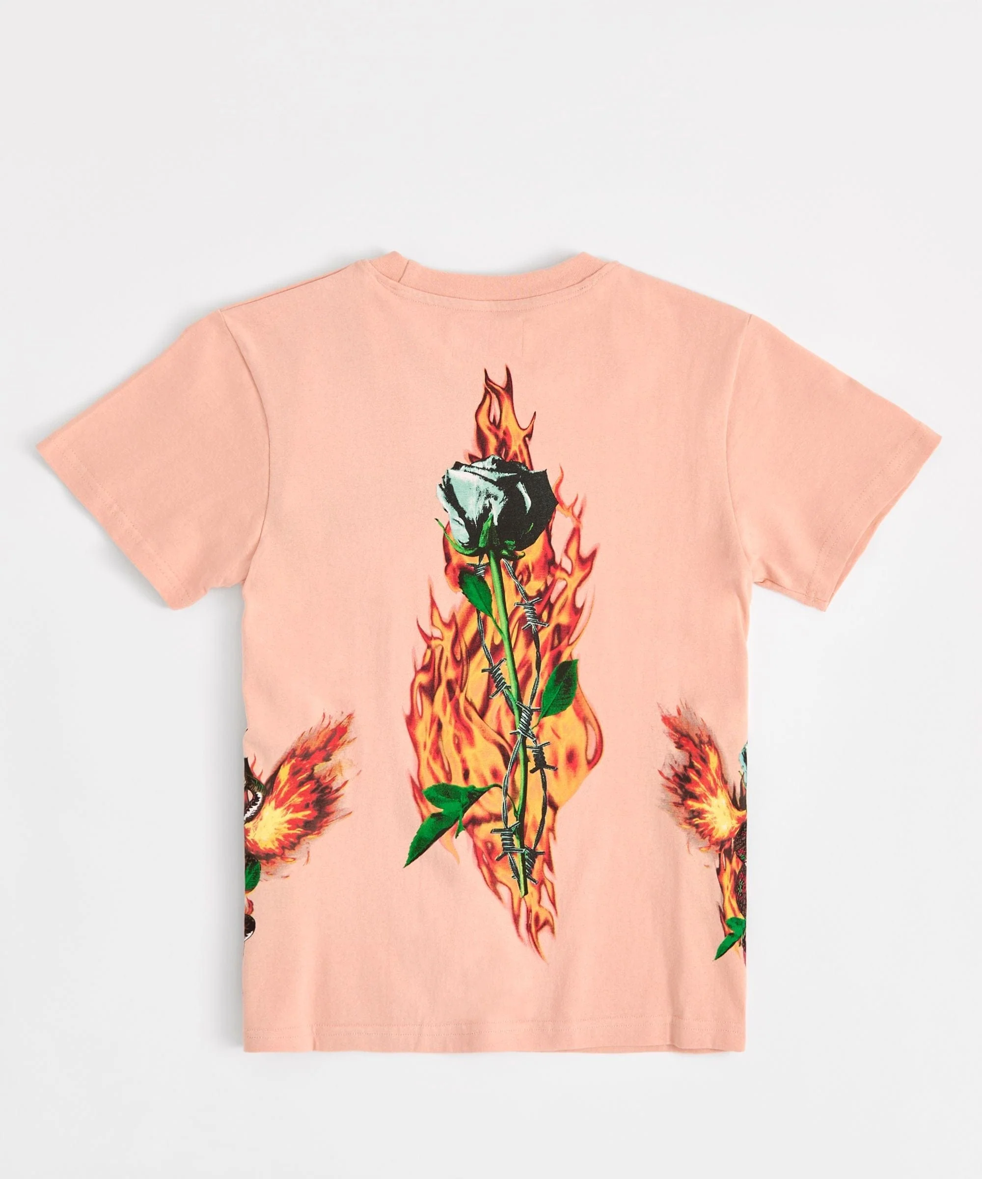 Women Bad Habits Short Sleeve Tee - Peach - Image 3