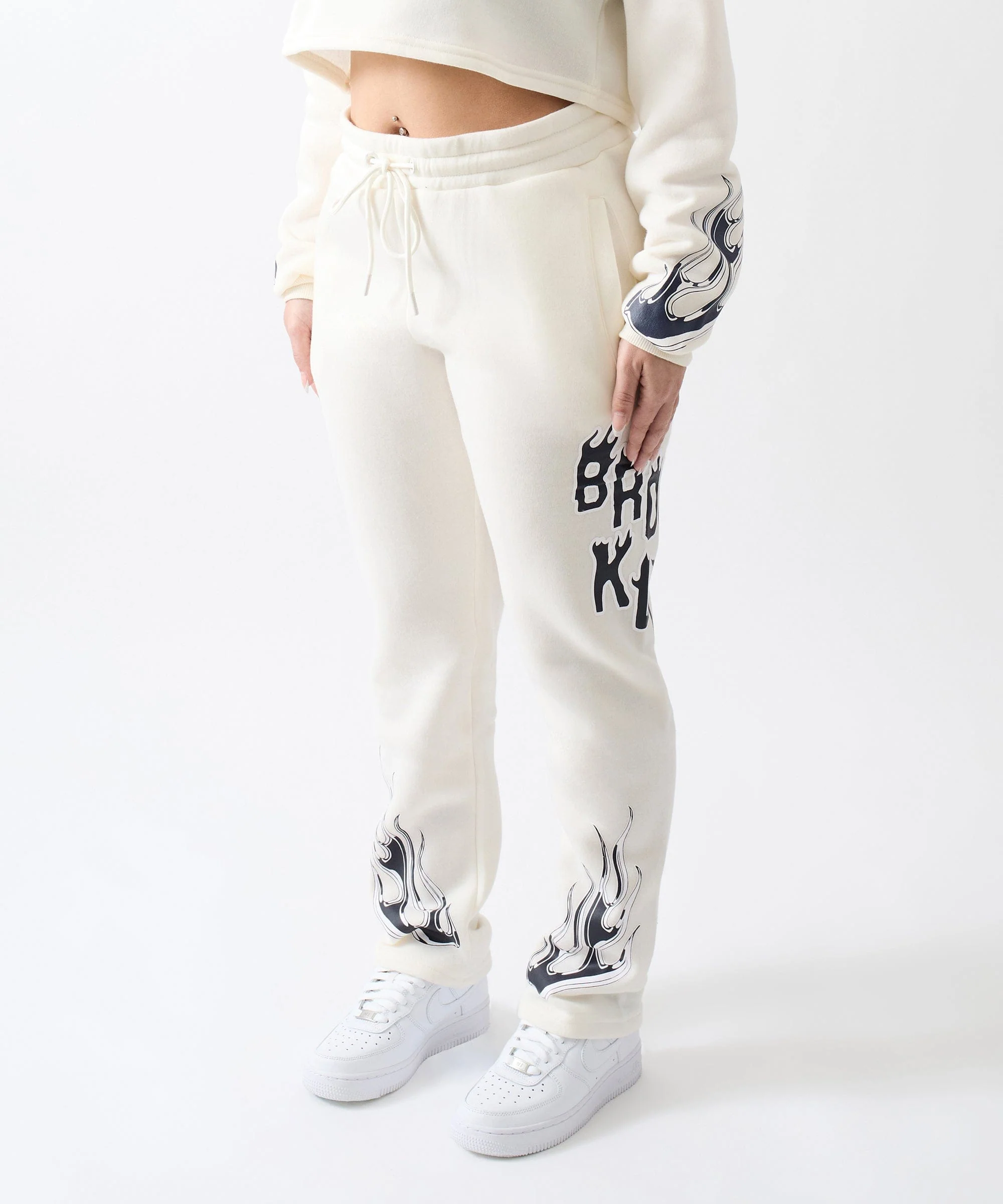Women Brooklyn Sweatpants - Cream - Image 3