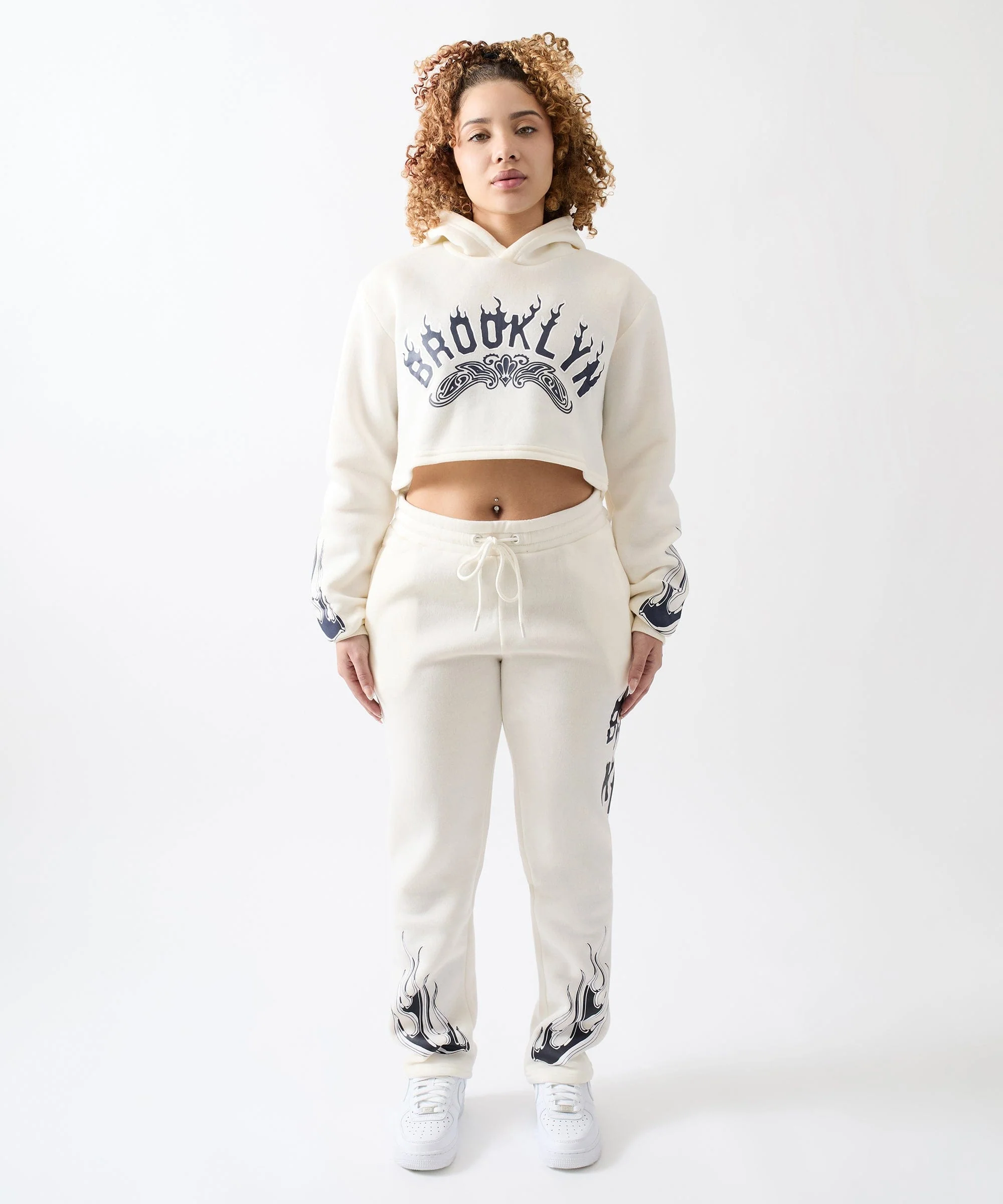 Women Brooklyn Sweatpants - Cream - Image 6