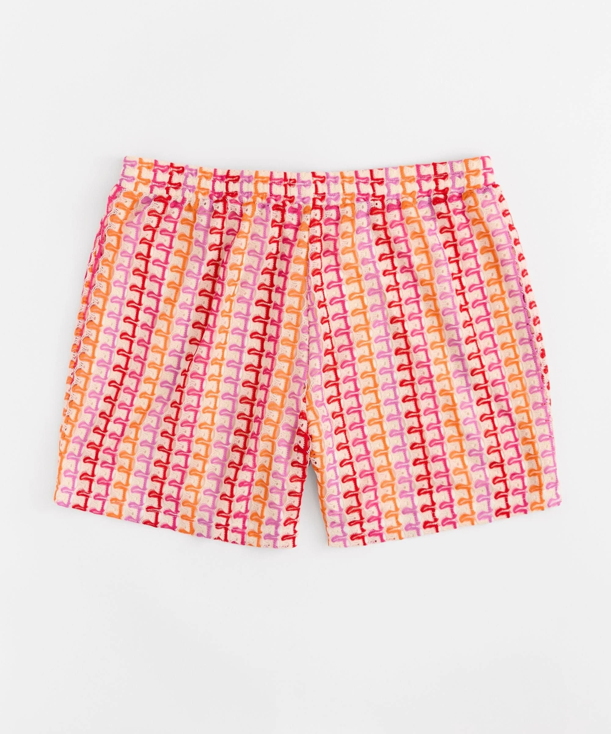 Women Plus Size Textured Shorts - Image 3