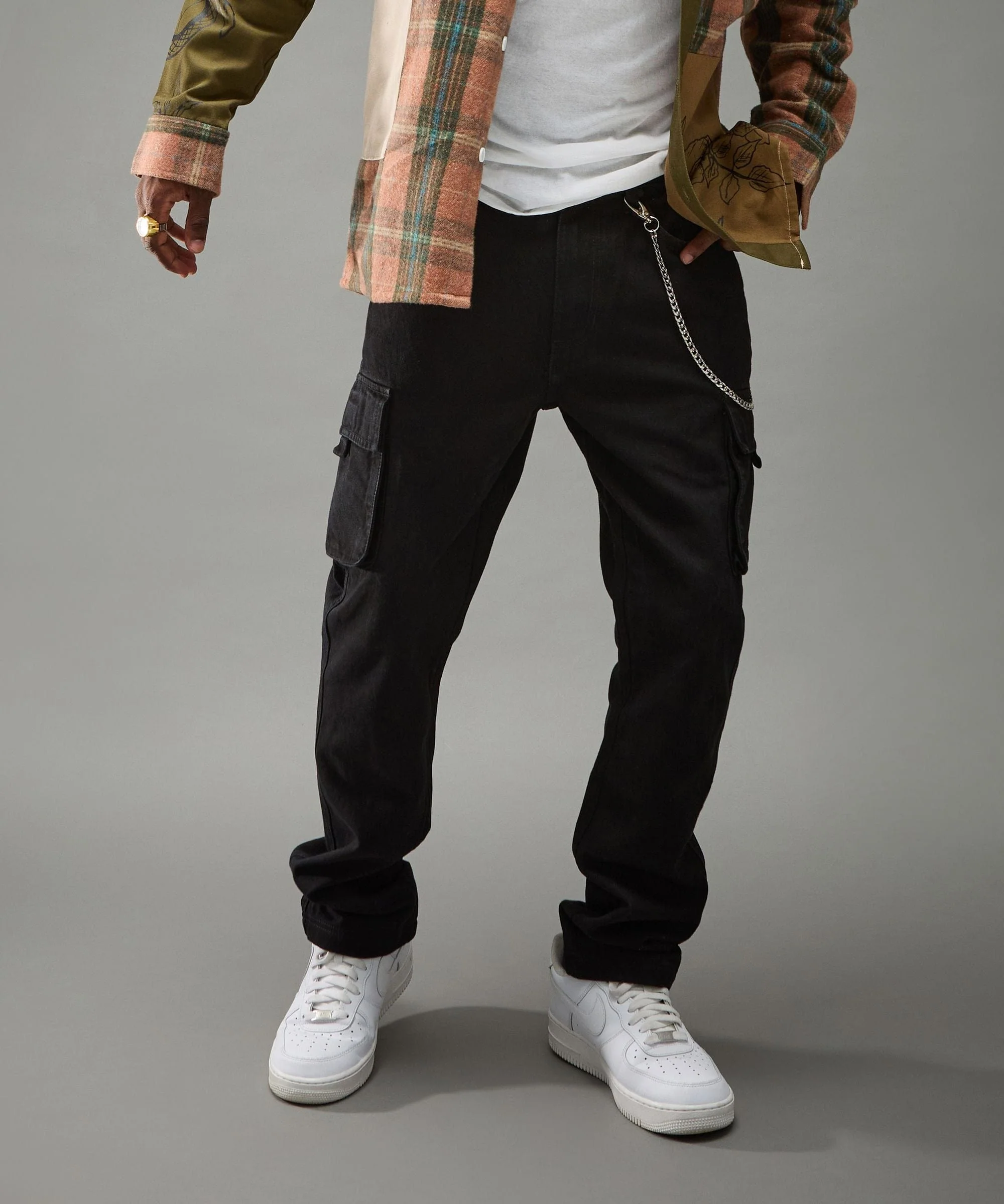 Workwear Cargo Pants - Black - Image 10