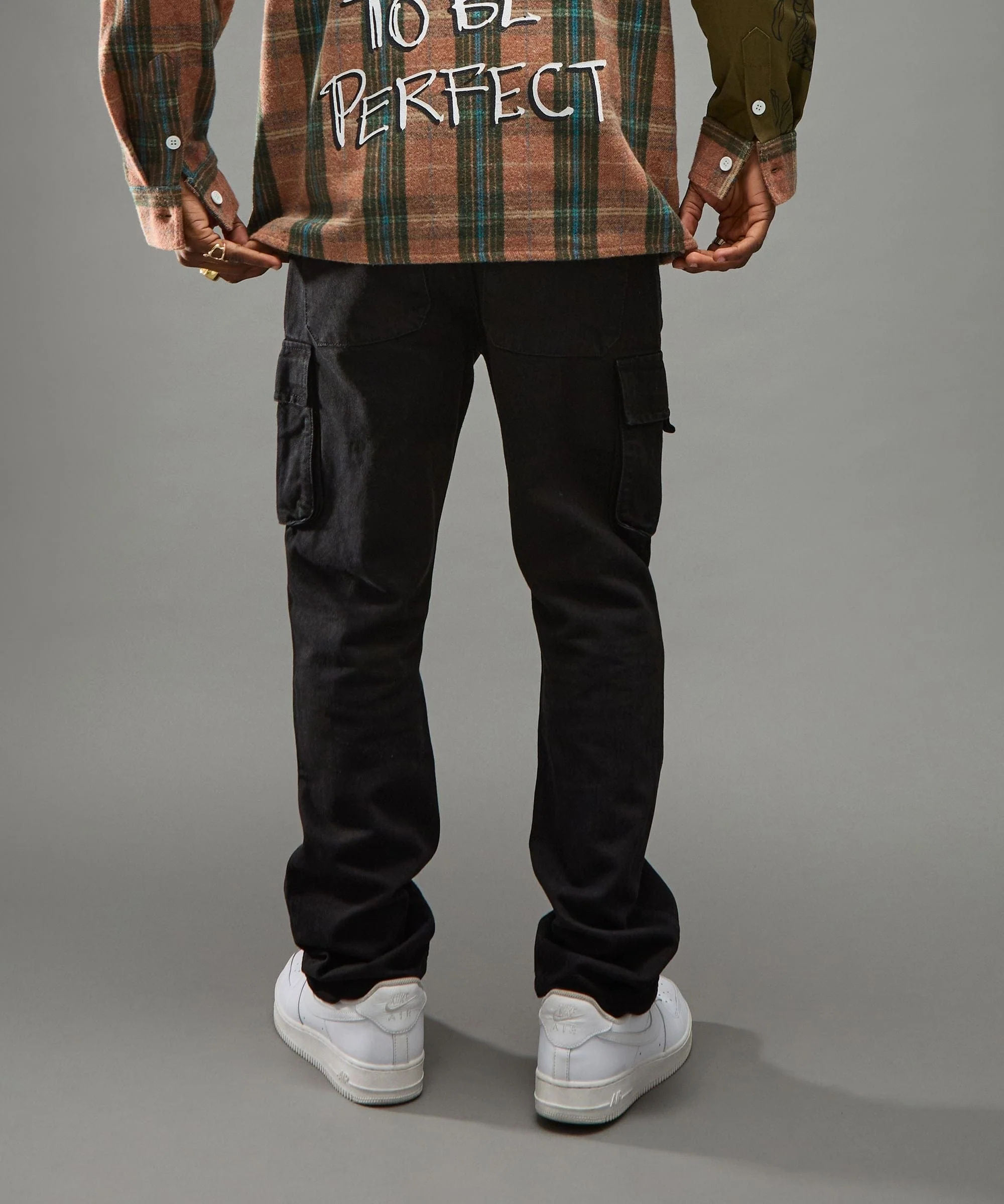 Workwear Cargo Pants - Black - Image 14